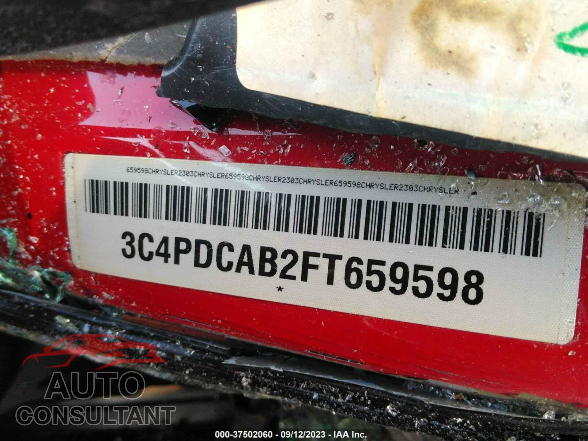 DODGE JOURNEY 2015 - 3C4PDCAB2FT659598