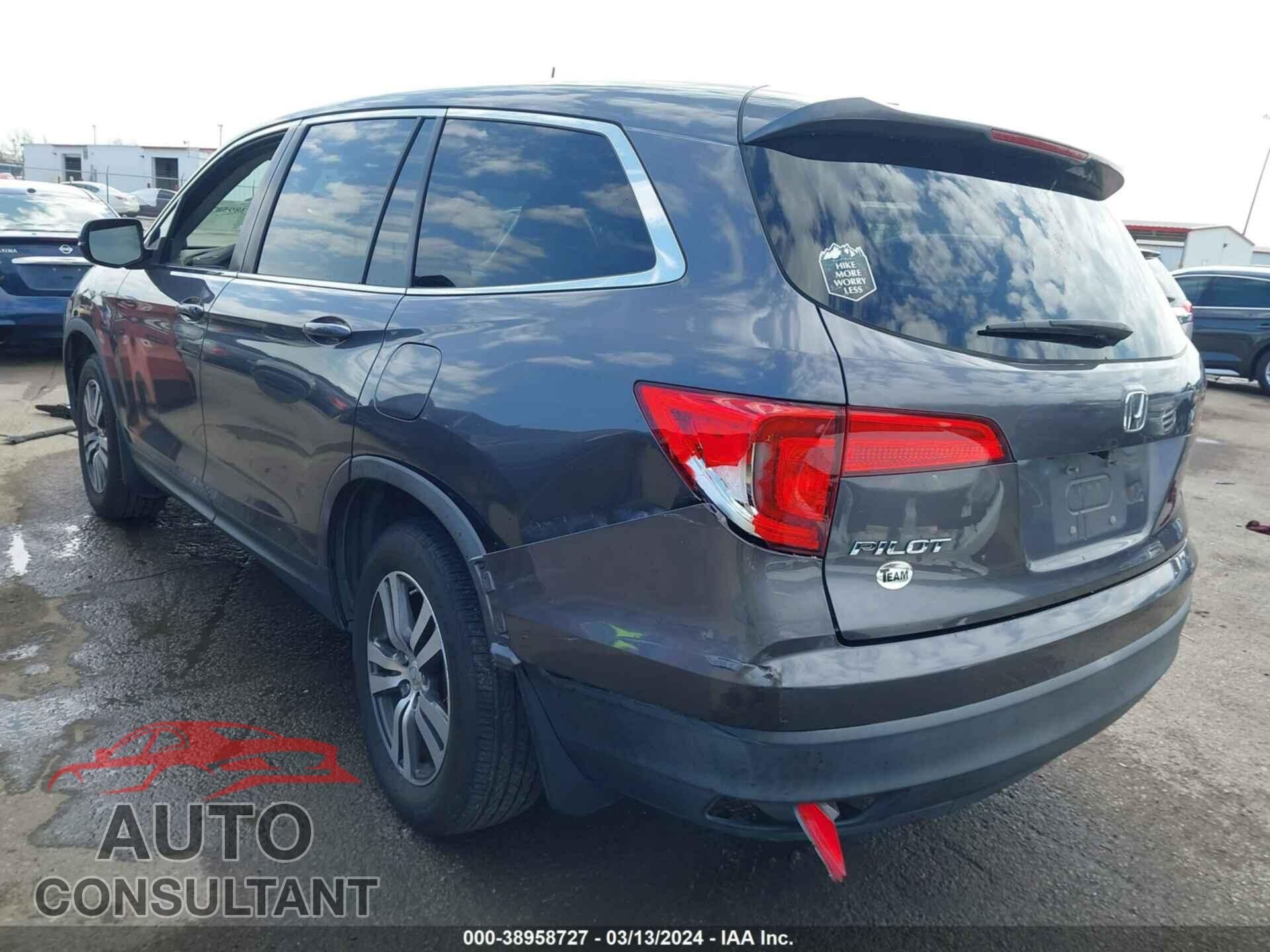 HONDA PILOT 2017 - 5FNYF5H59HB013163