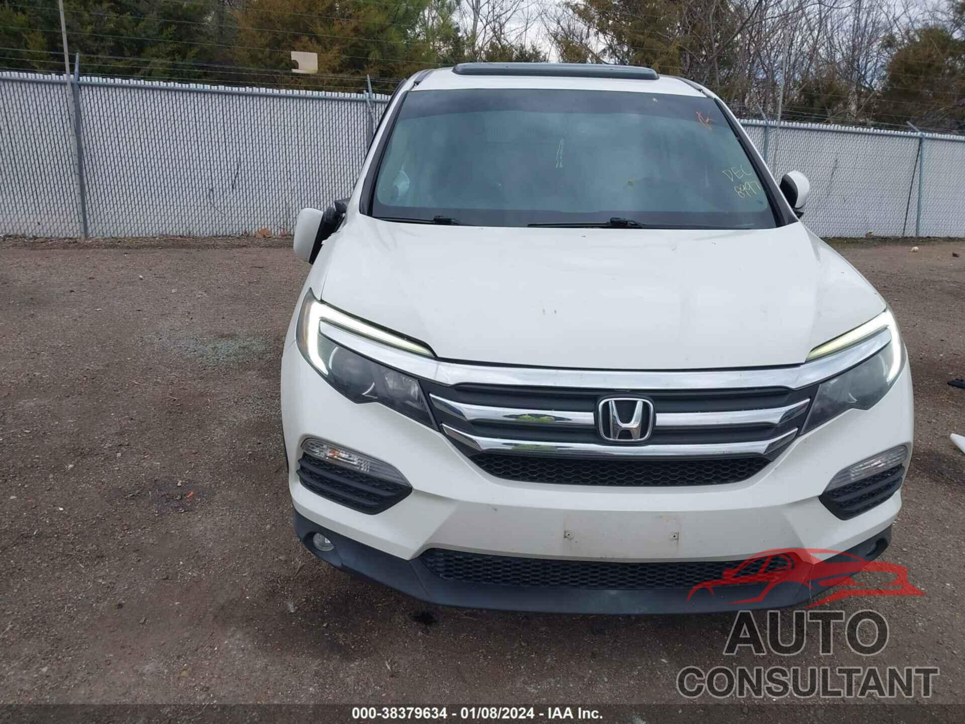 HONDA PILOT 2016 - 5FNYF5H59GB038997