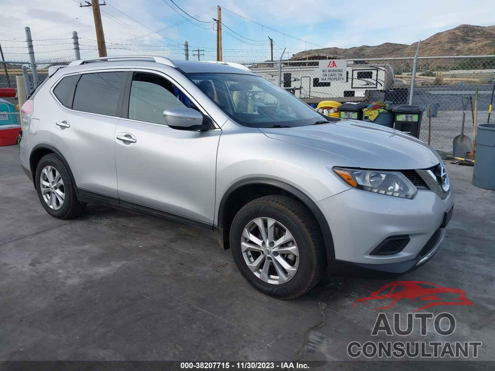 NISSAN ROGUE 2015 - KNMAT2MV5FP556009