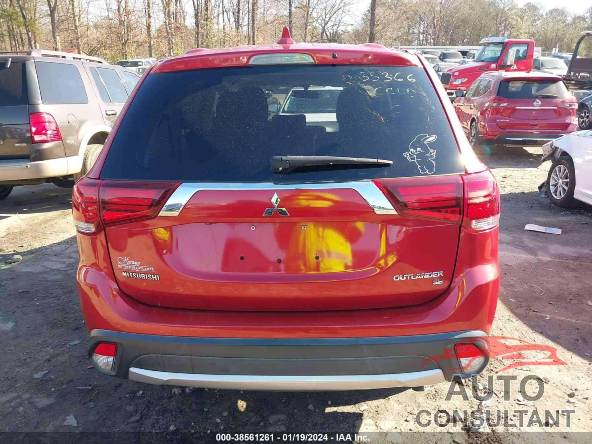 MITSUBISHI OUTLANDER 2018 - JA4AD3A3XJZ003045