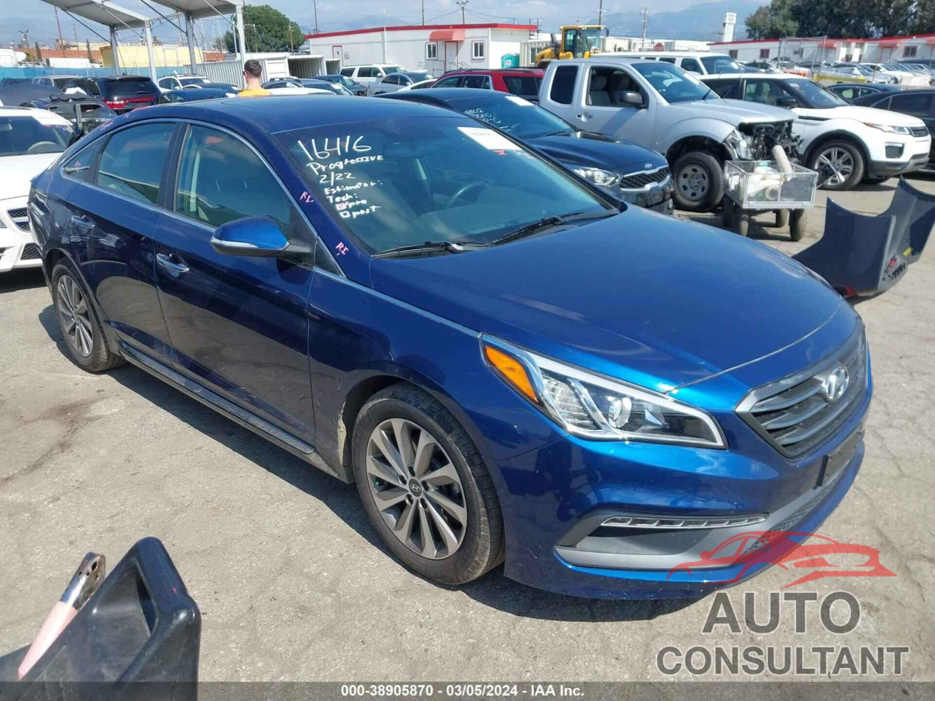 HYUNDAI SONATA 2017 - 5NPE34AF2HH596038