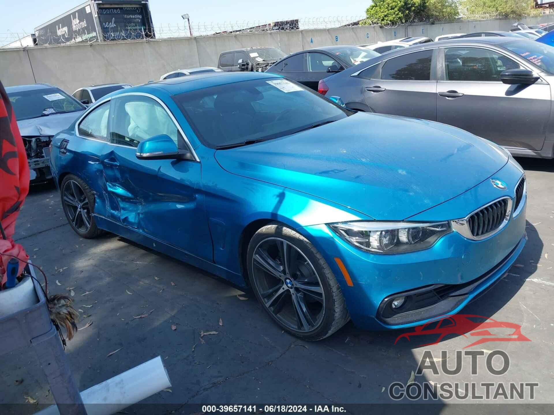 BMW 430I 2018 - WBA4W3C50JAB87230