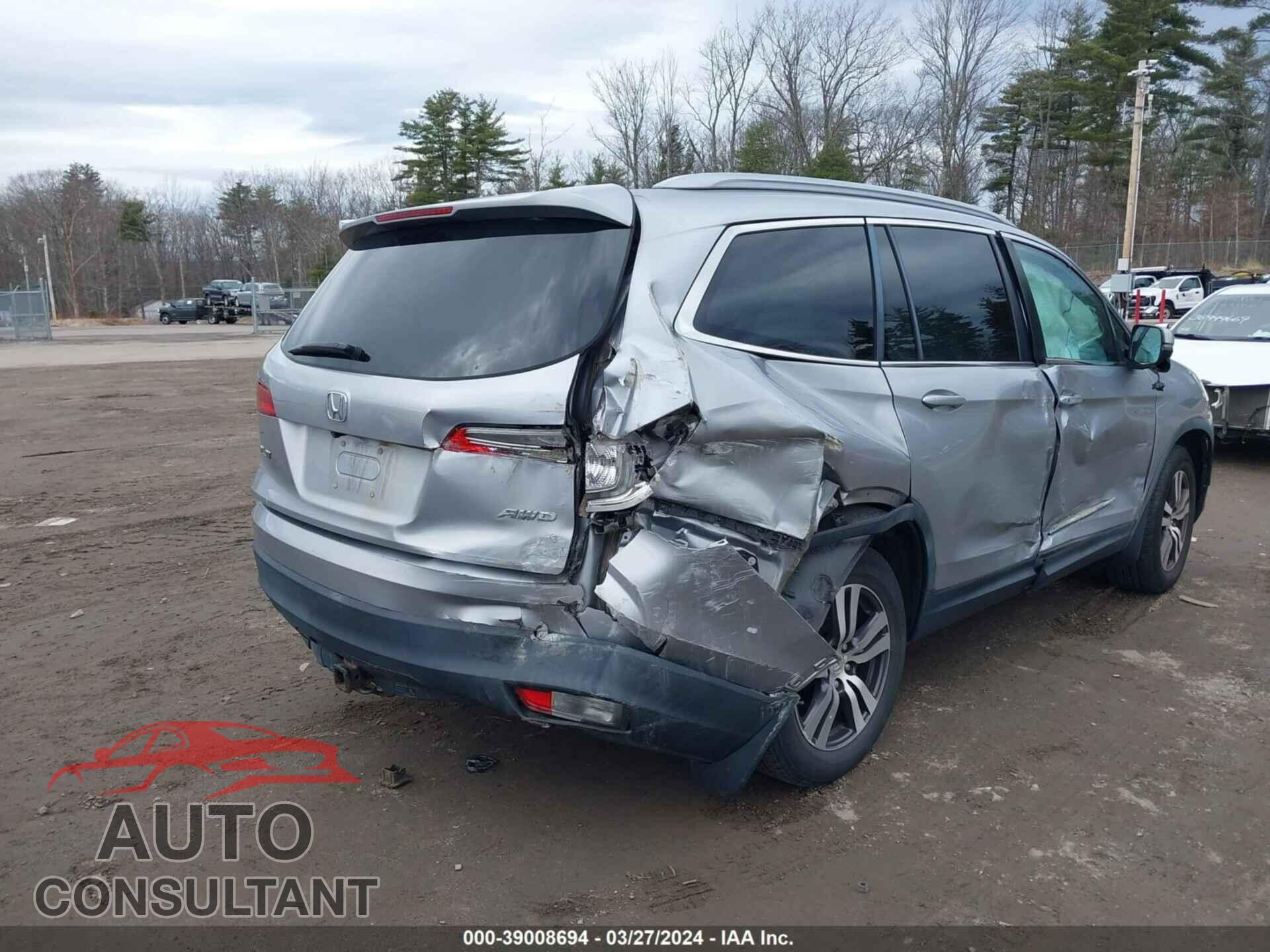 HONDA PILOT 2016 - 5FNYF6H57GB016017