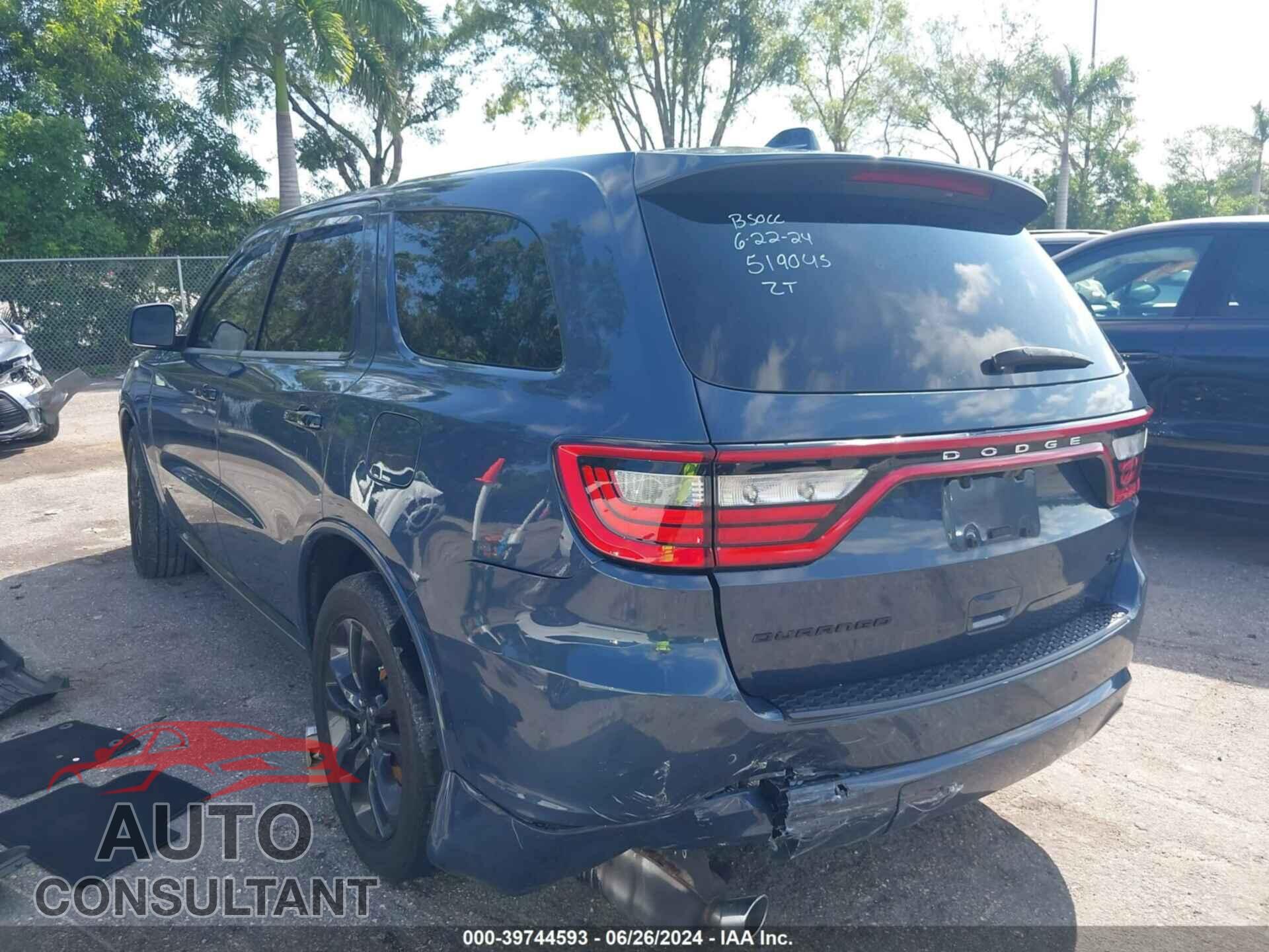 DODGE DURANGO 2021 - 1C4SDHCTXMC519045