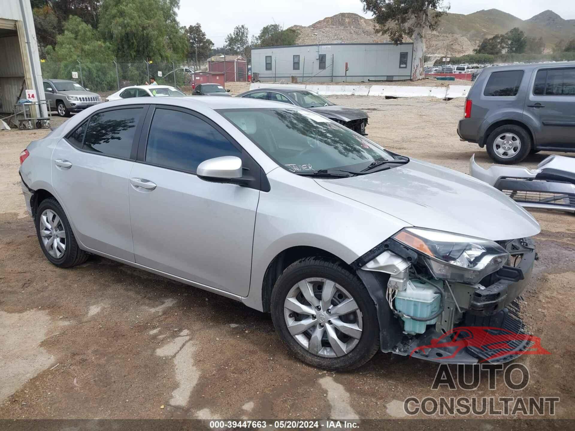 TOYOTA COROLLA 2016 - 5YFBURHE4GP515407