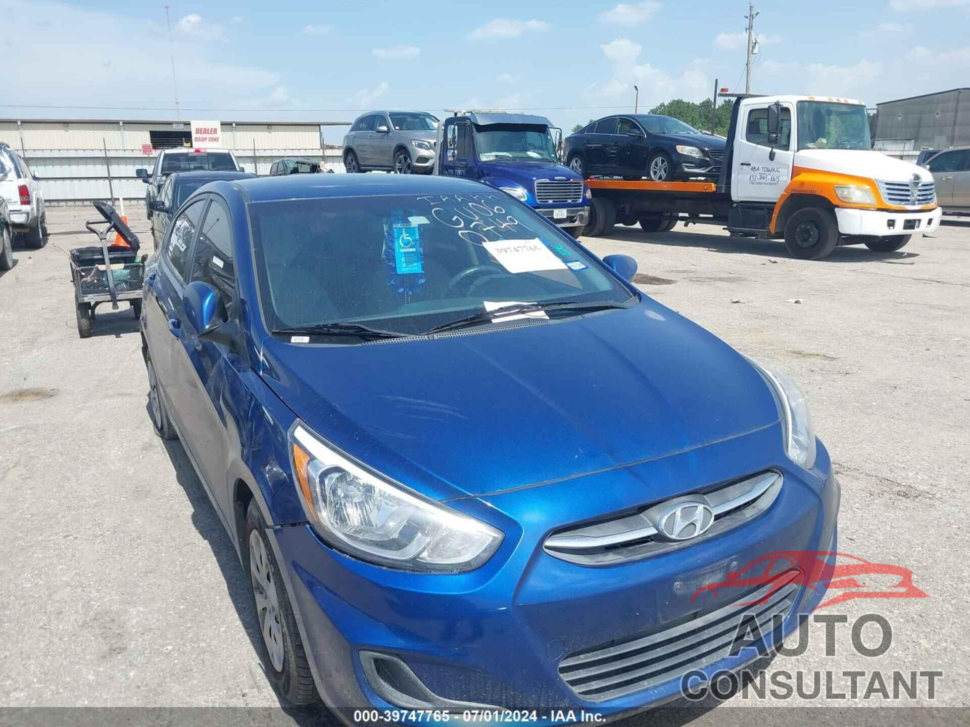 HYUNDAI ACCENT 2016 - KMHCT4AE9GU060749