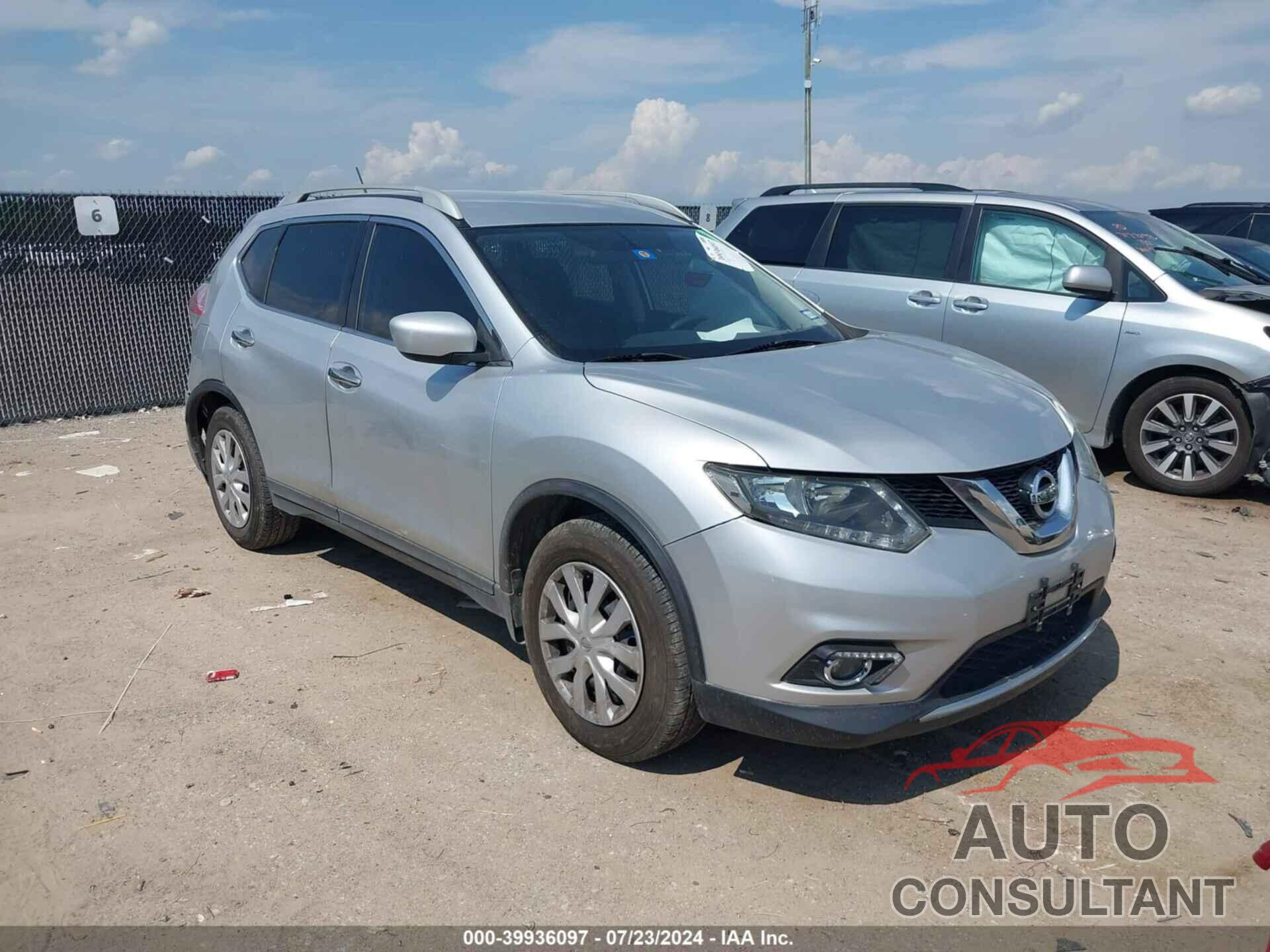 NISSAN ROGUE 2016 - KNMAT2MT2GP606123