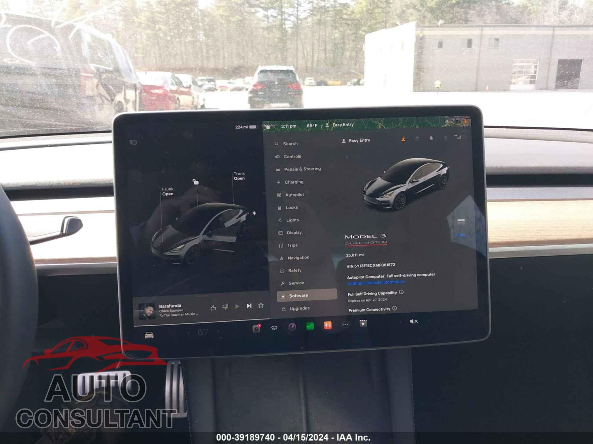TESLA MODEL 3 2021 - 5YJ3E1ECXMF061872