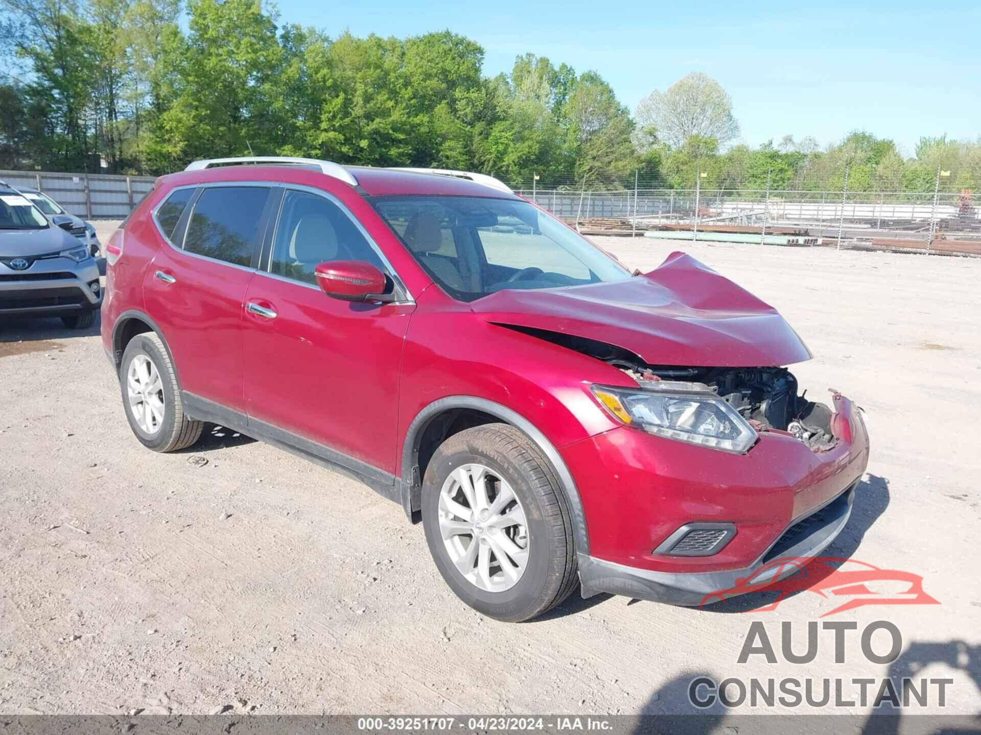 NISSAN ROGUE 2016 - KNMAT2MT5GP726708