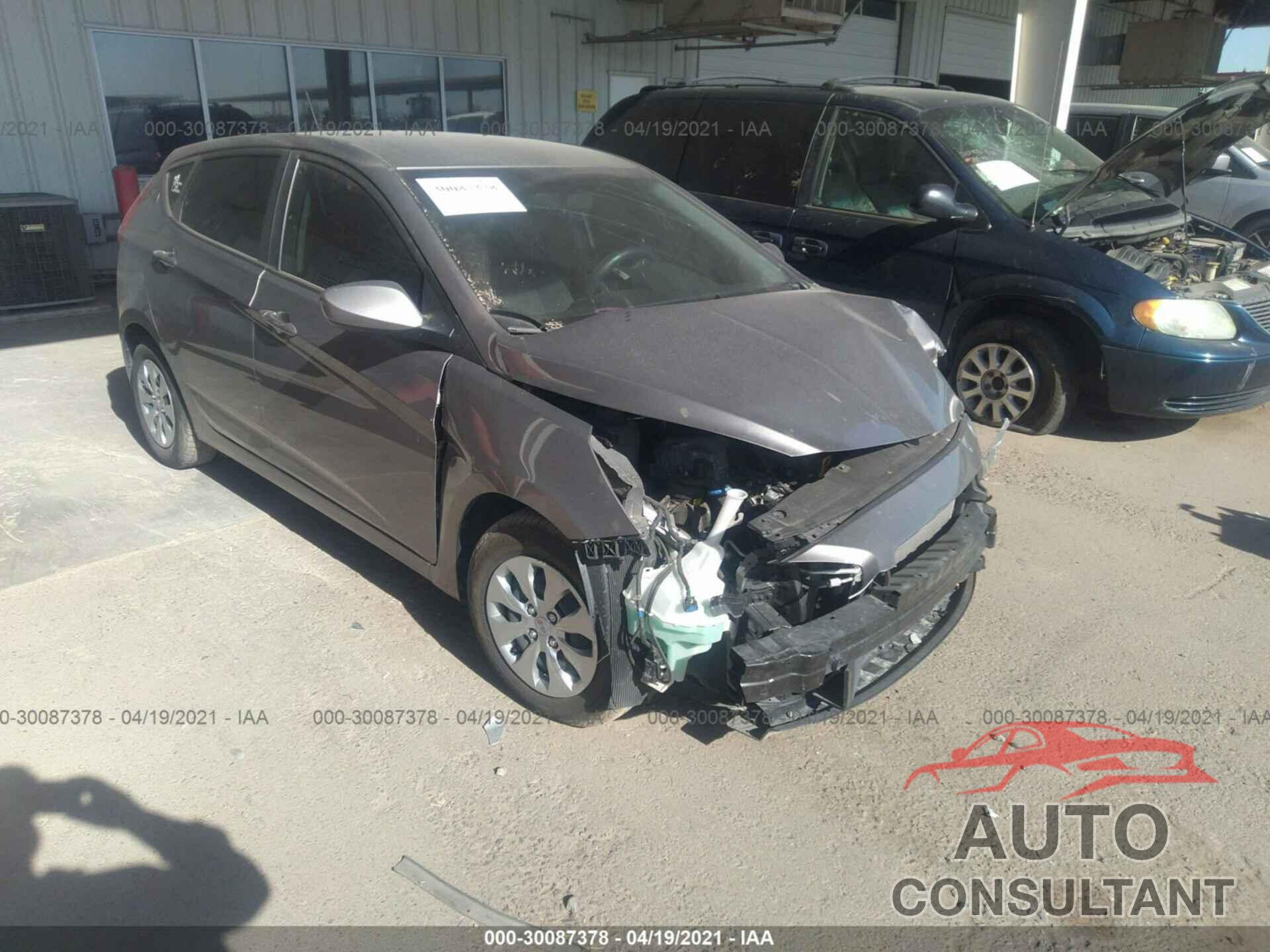 HYUNDAI ACCENT 2017 - KMHCT5AE7HU360586