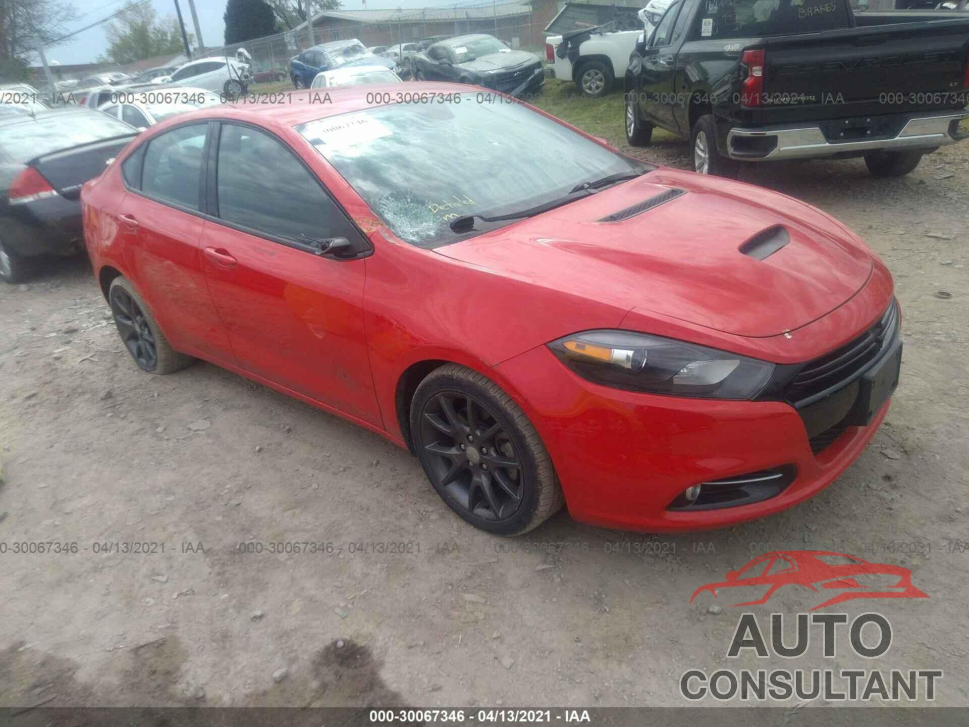 DODGE DART 2016 - 1C3CDFBB2GD623954