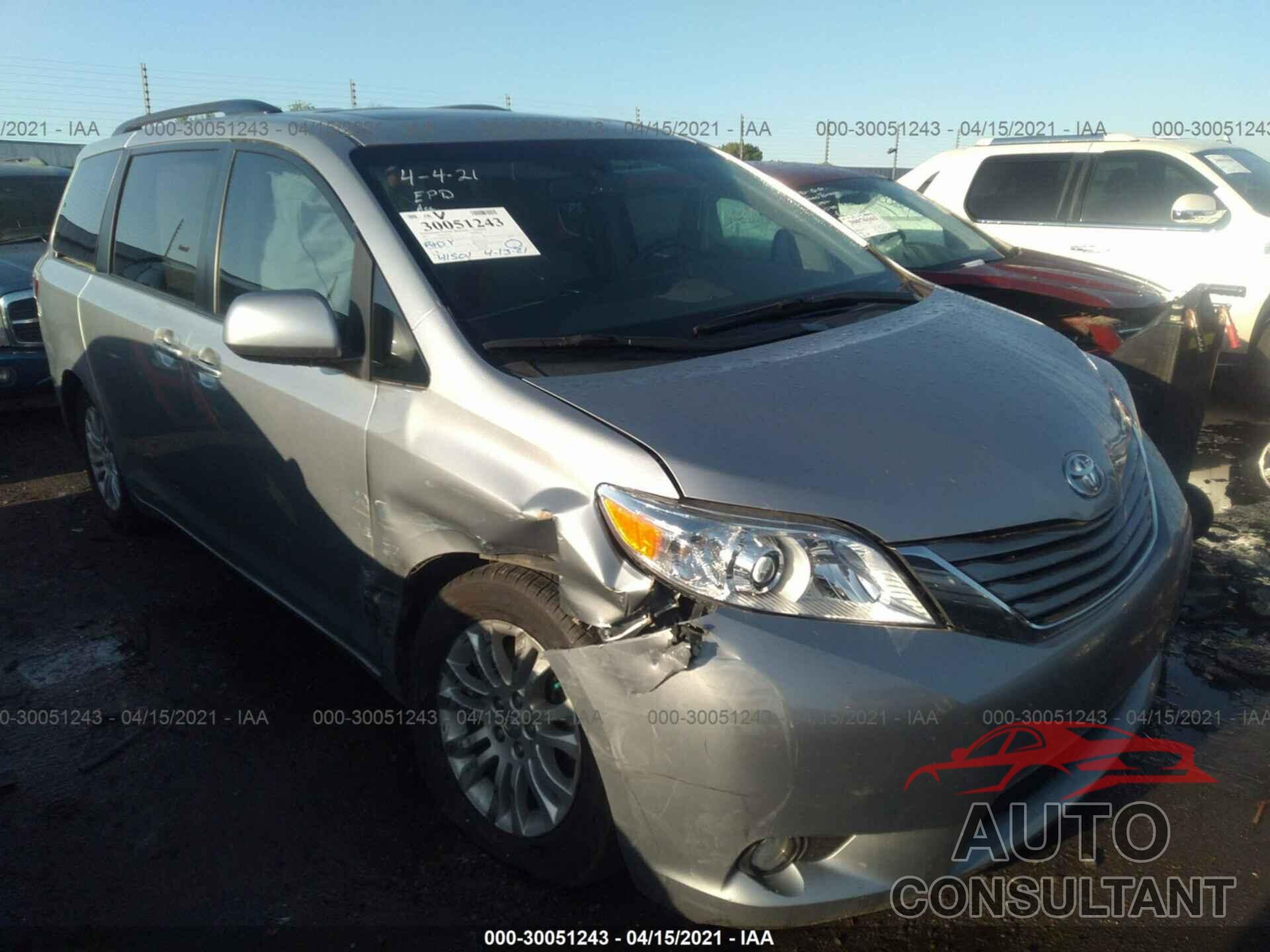 TOYOTA SIENNA 2017 - 5TDYZ3DC1HS897255