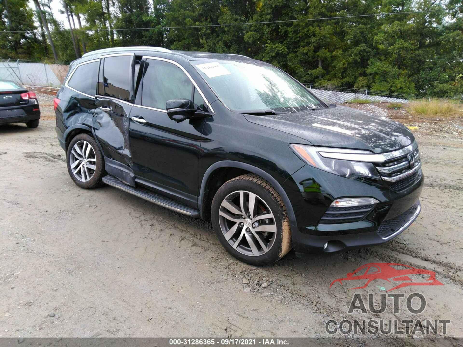 HONDA PILOT 2016 - 5FNYF6H98GB116257
