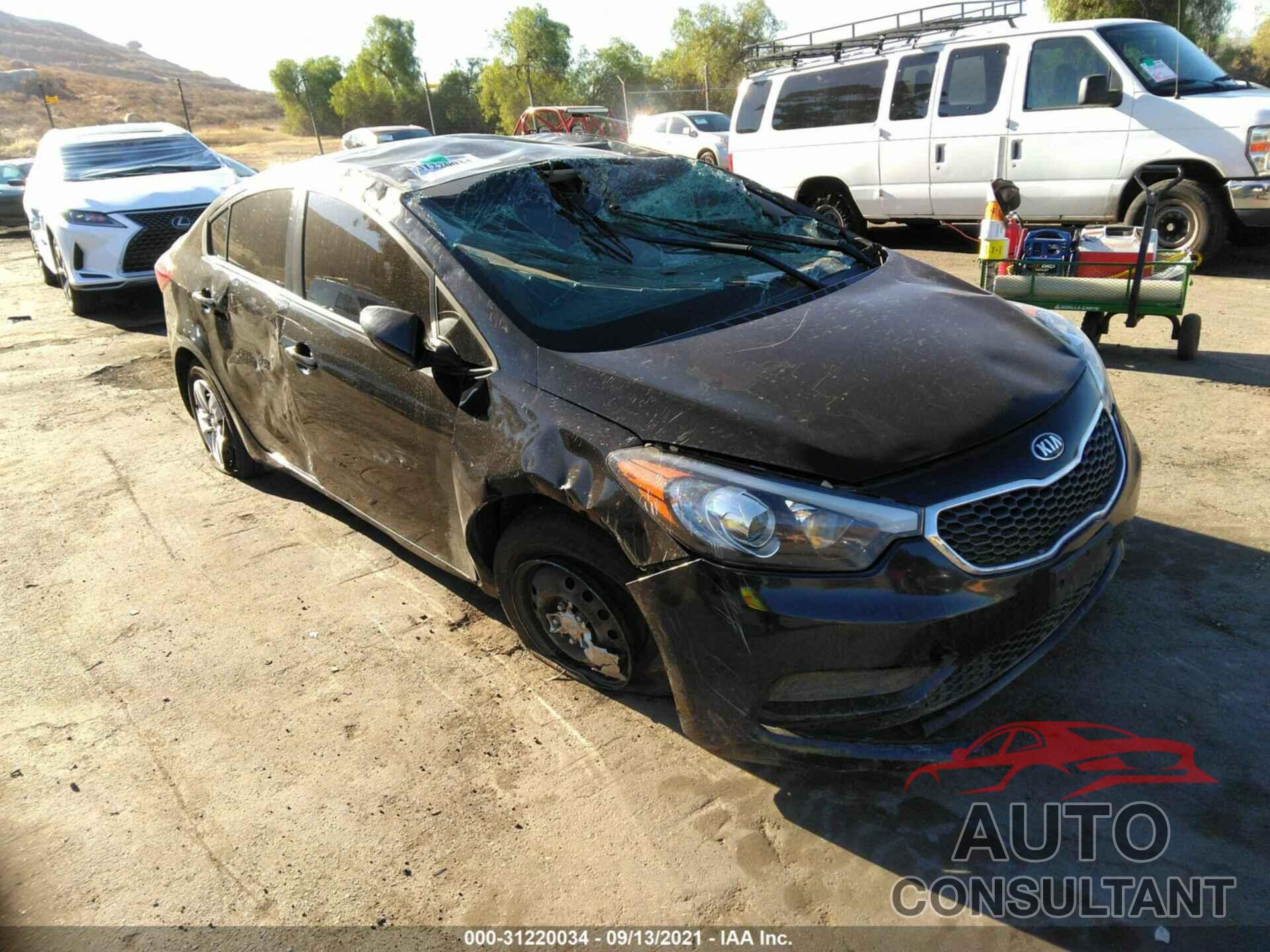 KIA FORTE 2016 - KNAFK4A60G5485524