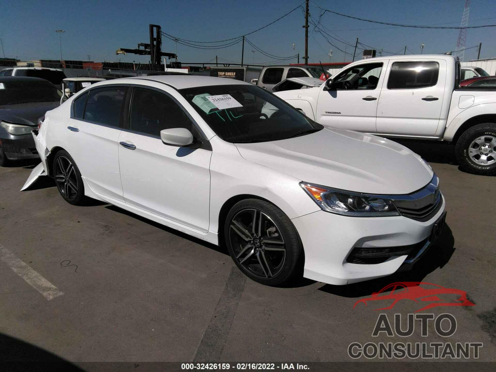 HONDA ACCORD SEDAN 2016 - 1HGCR2F56GA093999