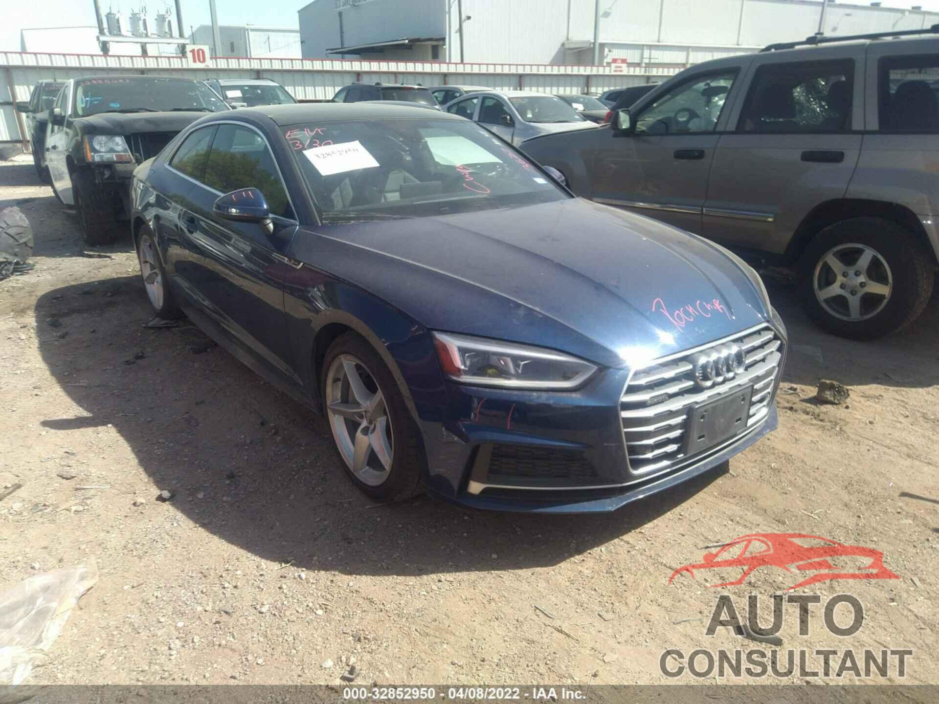 AUDI A5 COUPE 2018 - WAUTNAF52JA020010
