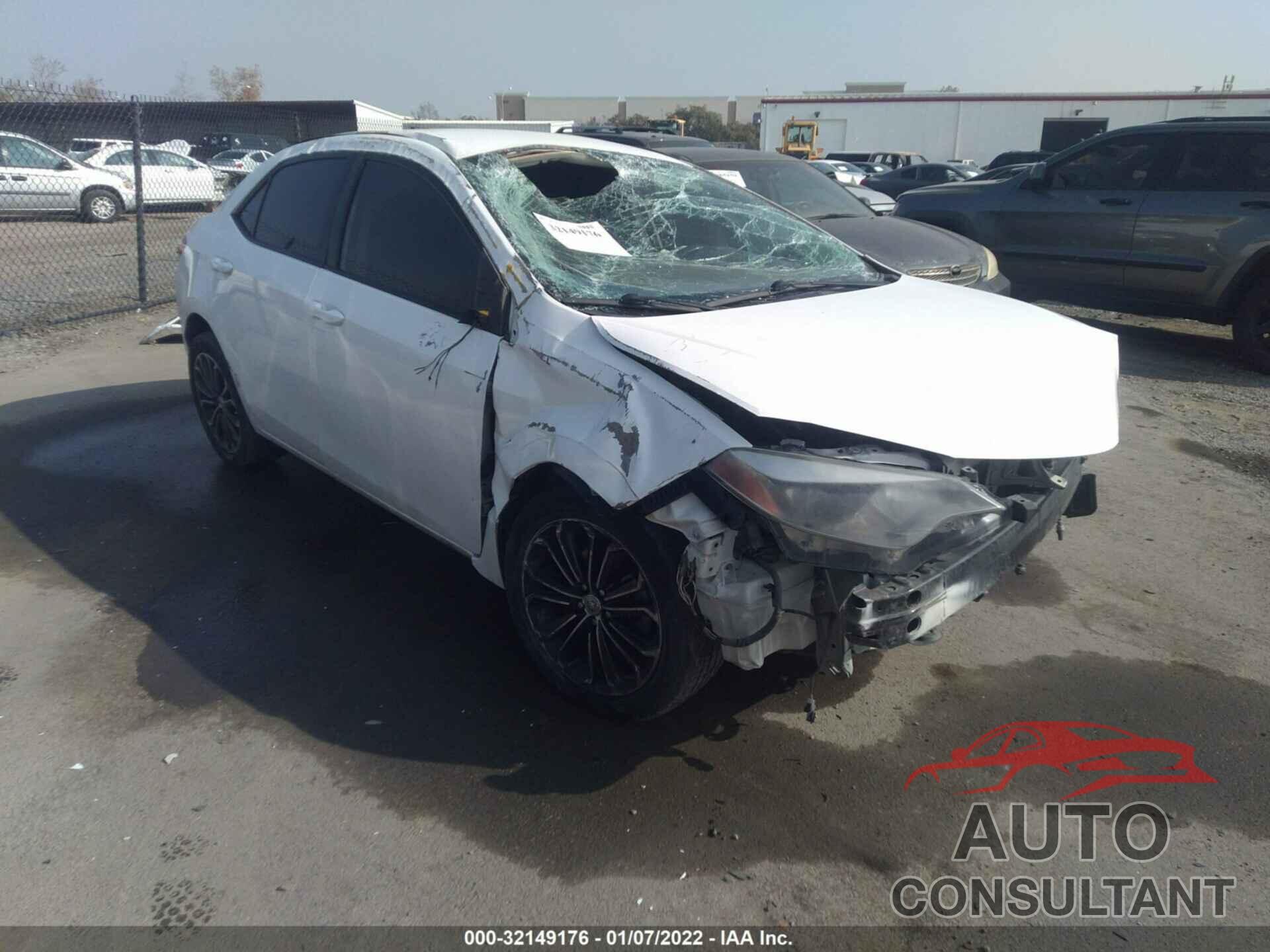 TOYOTA COROLLA 2016 - 5YFBURHE2GP420182