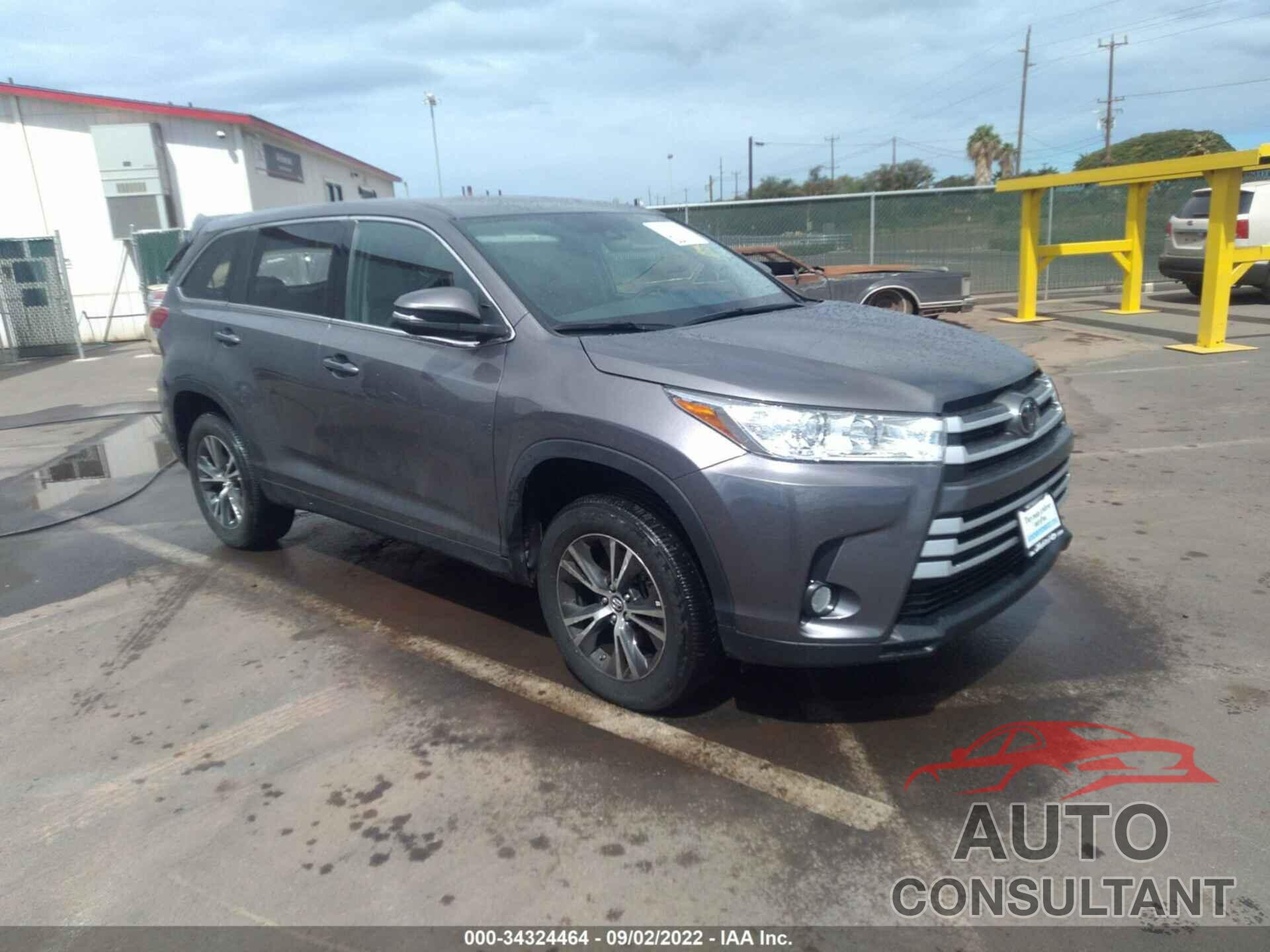 TOYOTA HIGHLANDER 2019 - 5TDZZRFH1KS325657
