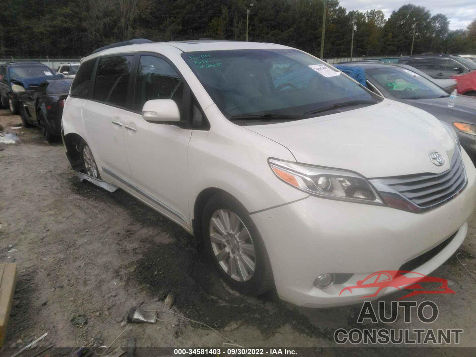 TOYOTA SIENNA 2017 - 5TDYZ3DC2HS860697