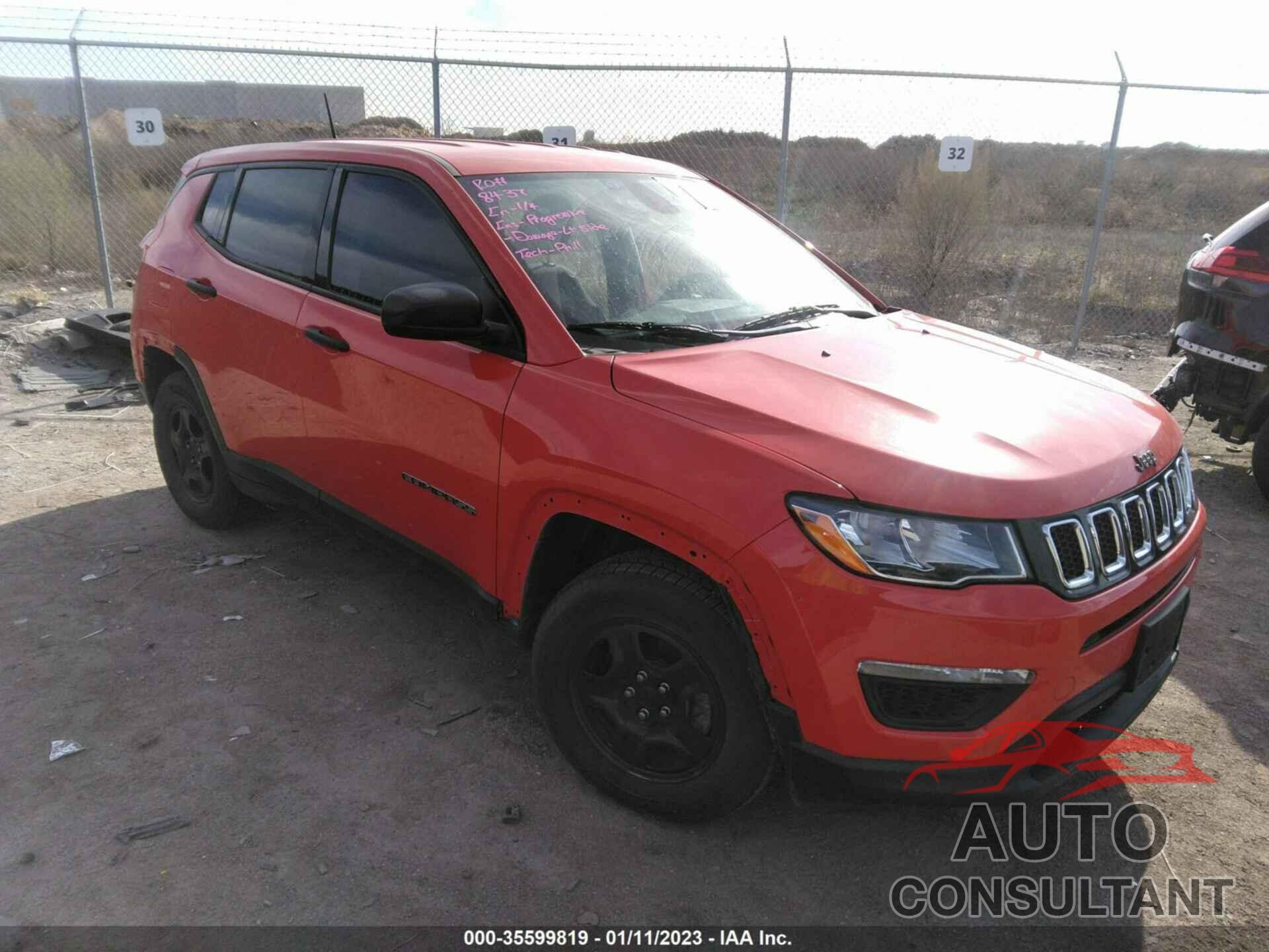 JEEP COMPASS 2018 - 3C4NJCABXJT338918