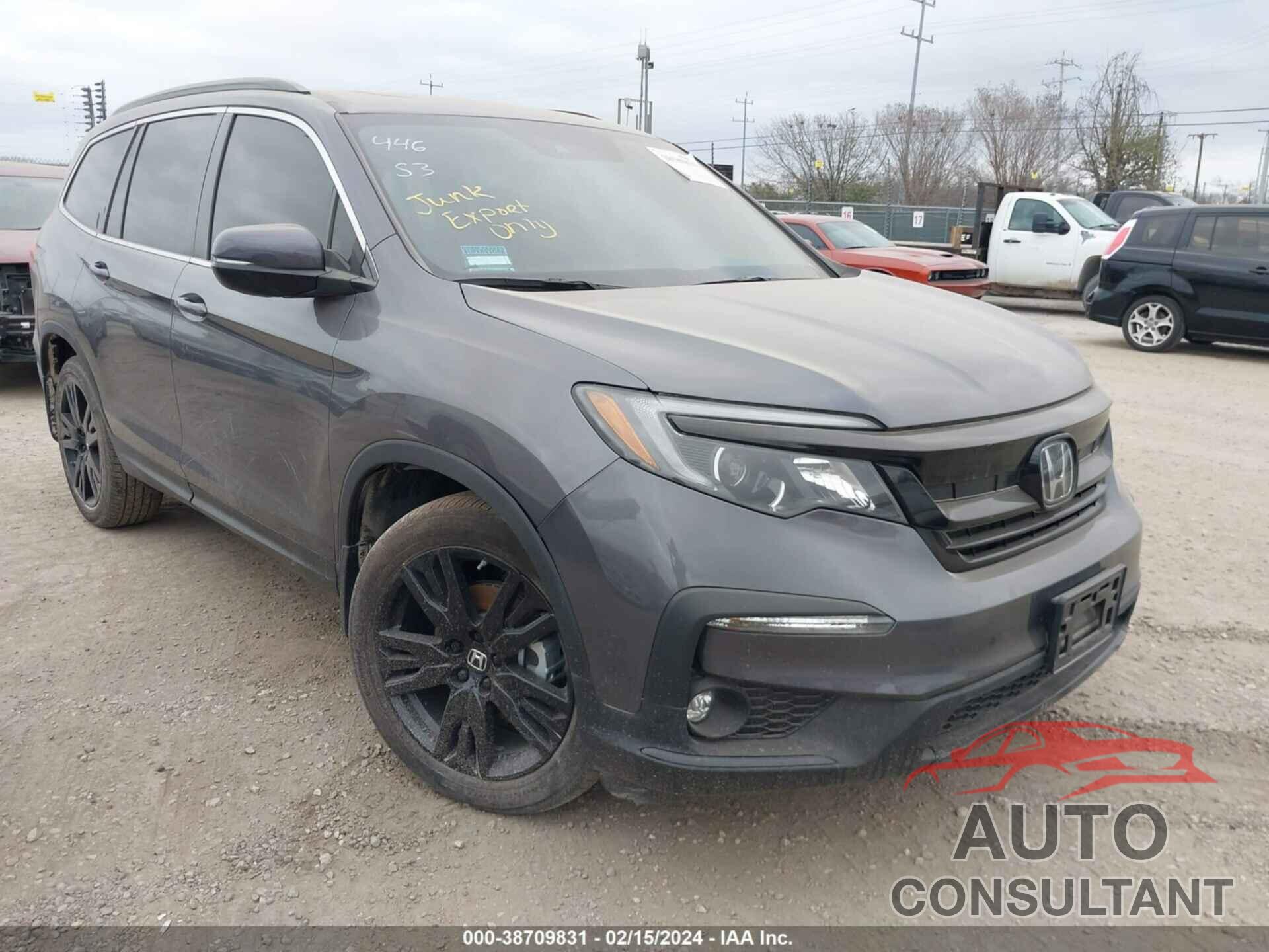 HONDA PILOT 2022 - 5FNYF5H2XNB033858