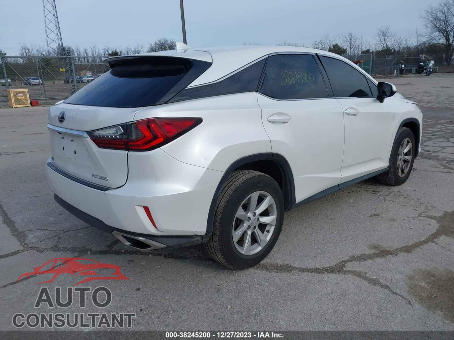 LEXUS RX 2017 - 2T2ZZMCA1HC076476