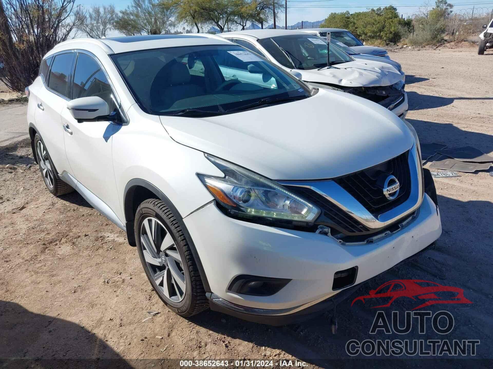 NISSAN MURANO 2018 - 5N1AZ2MG9JN177059