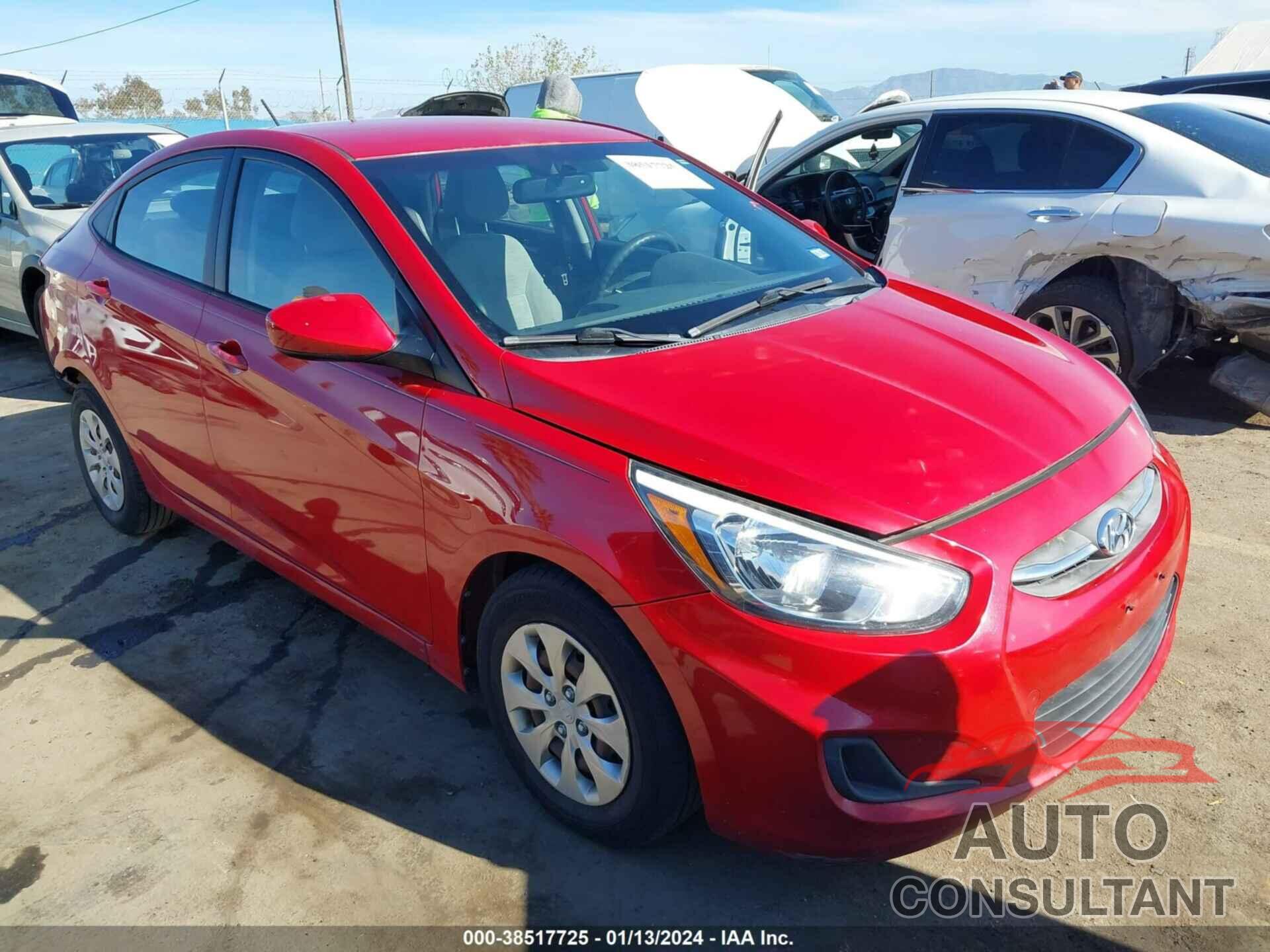 HYUNDAI ACCENT 2016 - KMHCT4AE8GU059673