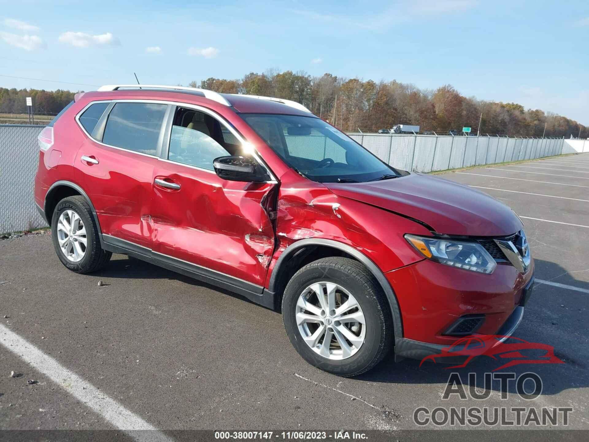 NISSAN ROGUE 2016 - KNMAT2MT2GP730845