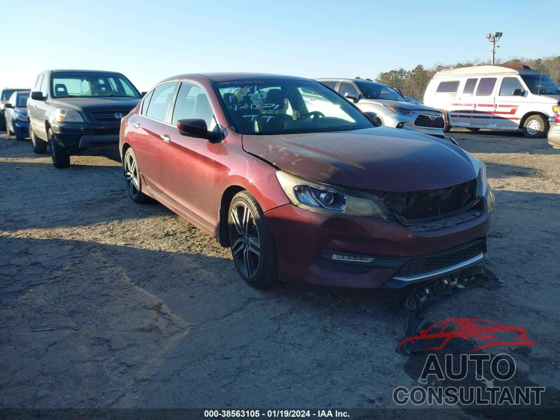 HONDA ACCORD 2016 - 1HGCR2F54GA100481
