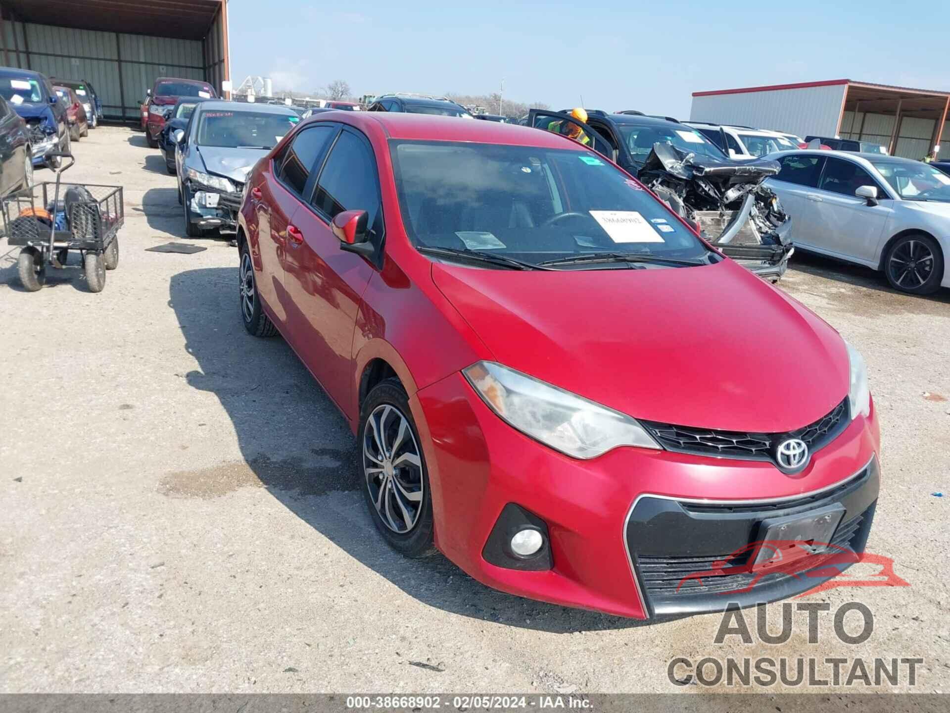 TOYOTA COROLLA 2016 - 2T1BURHE7GC517233