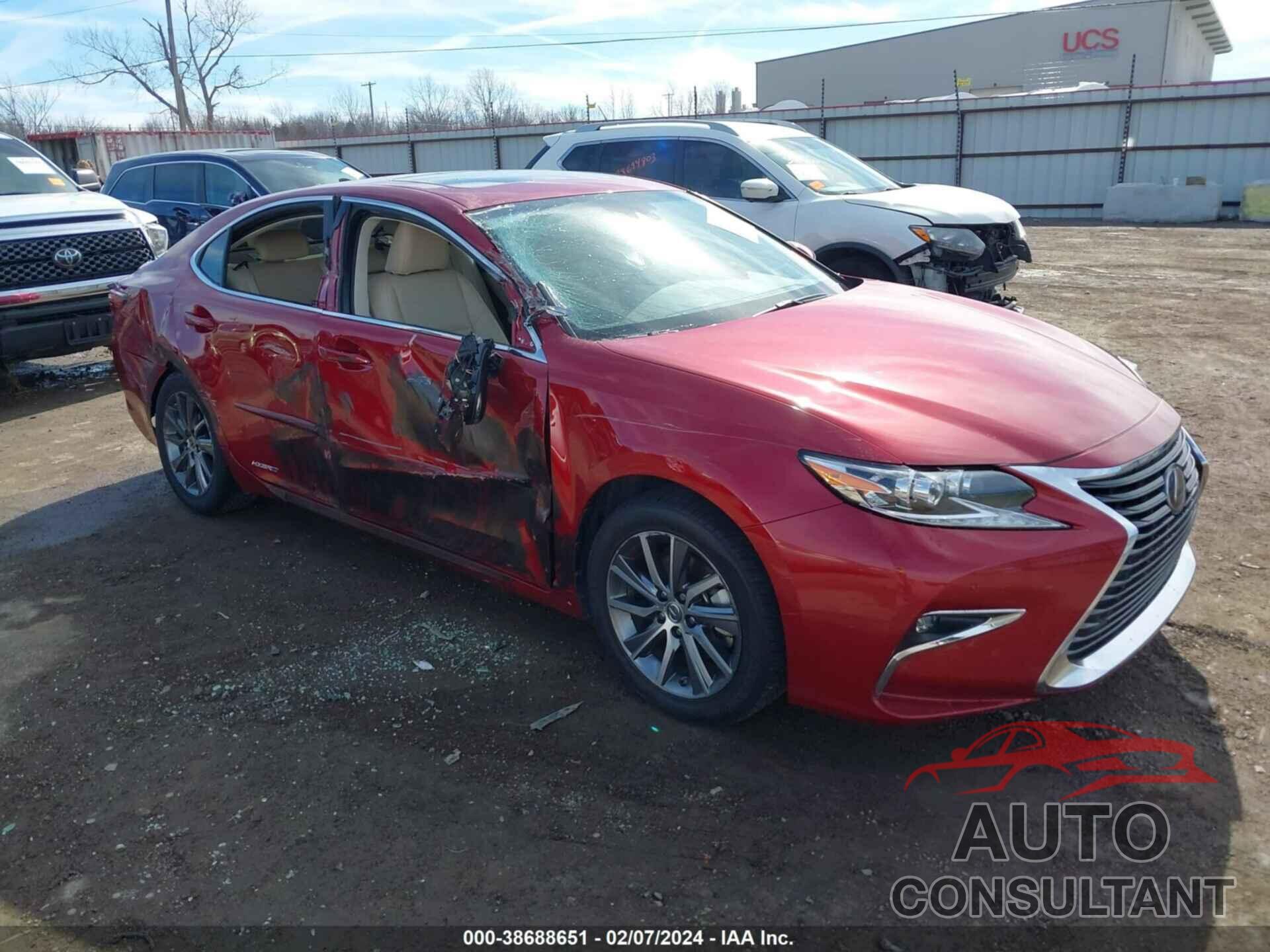 LEXUS ES 300H 2018 - JTHBW1GG6J2190472