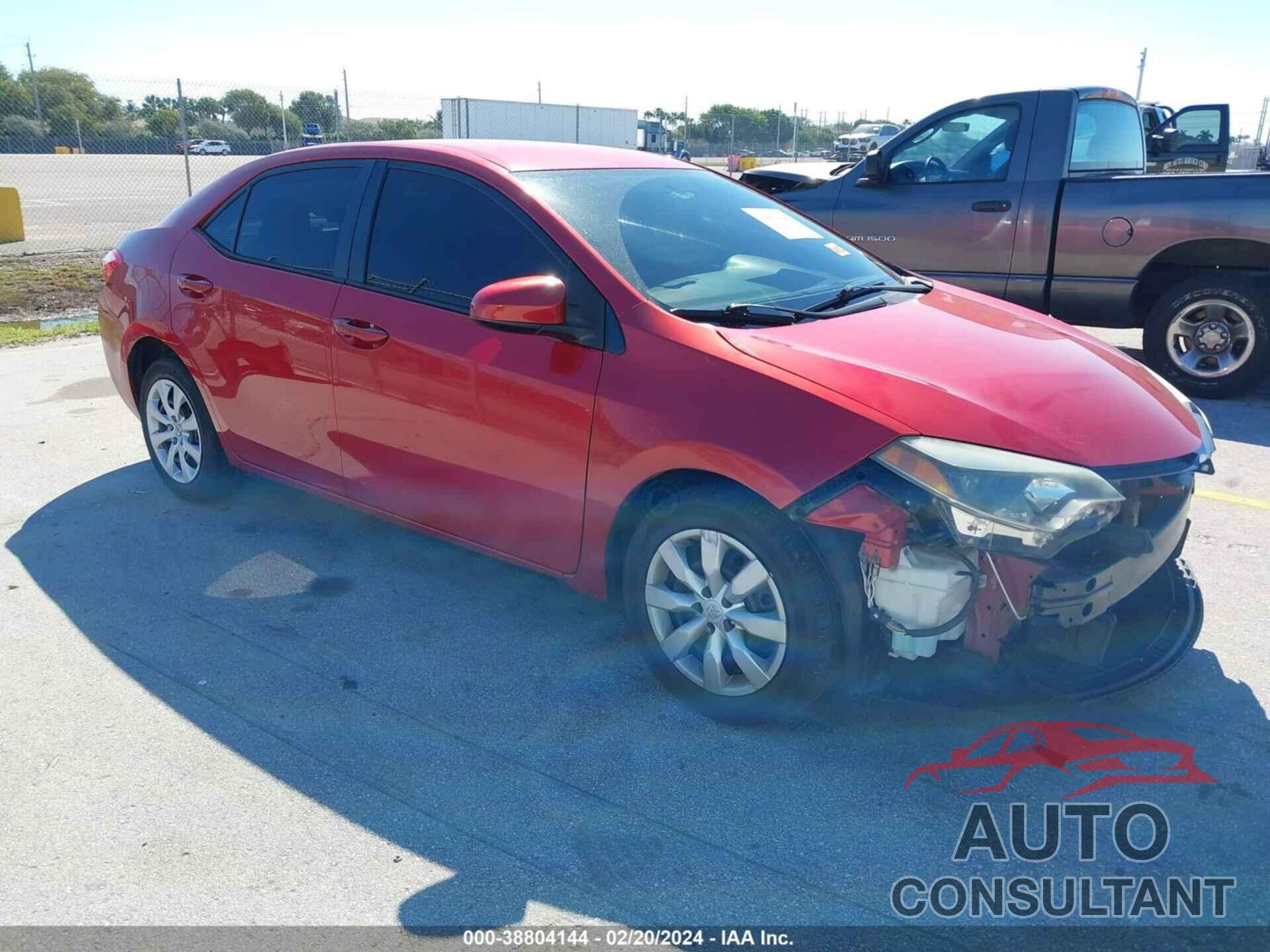 TOYOTA COROLLA 2016 - 2T1BURHE0GC543589