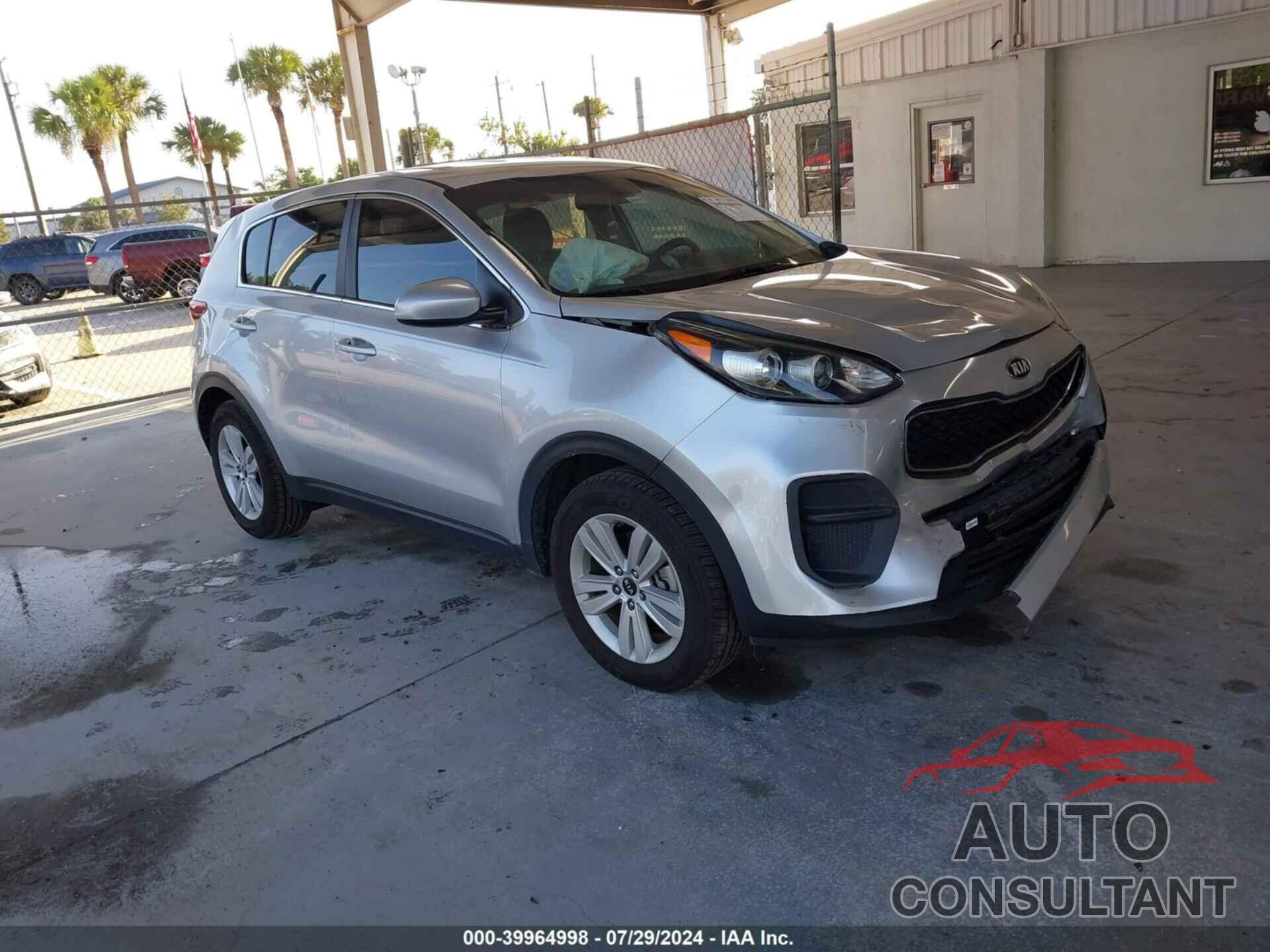 KIA SPORTAGE 2019 - KNDPM3AC9K7621681