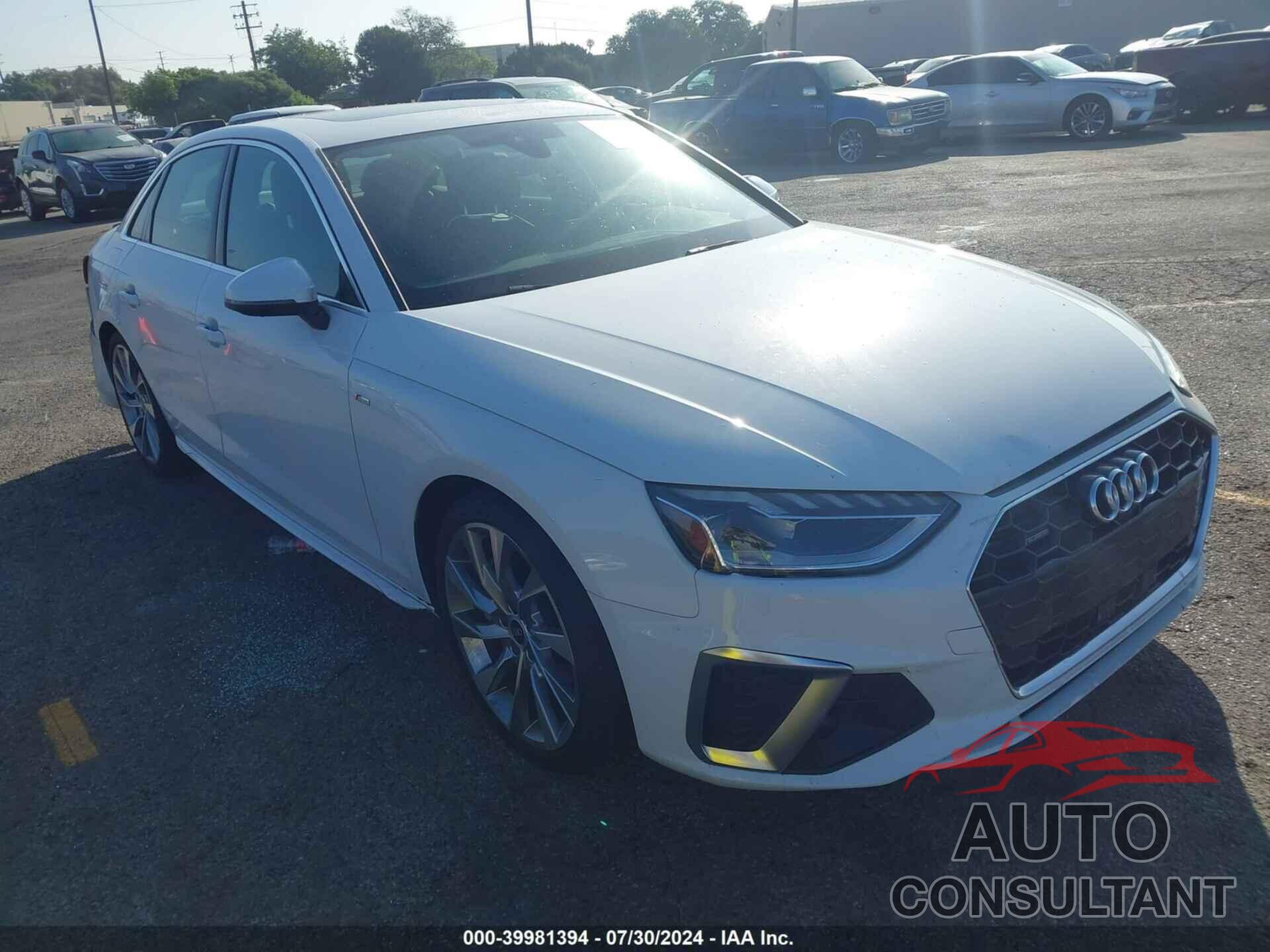 AUDI A4 2023 - WAUEAAF46PN006009