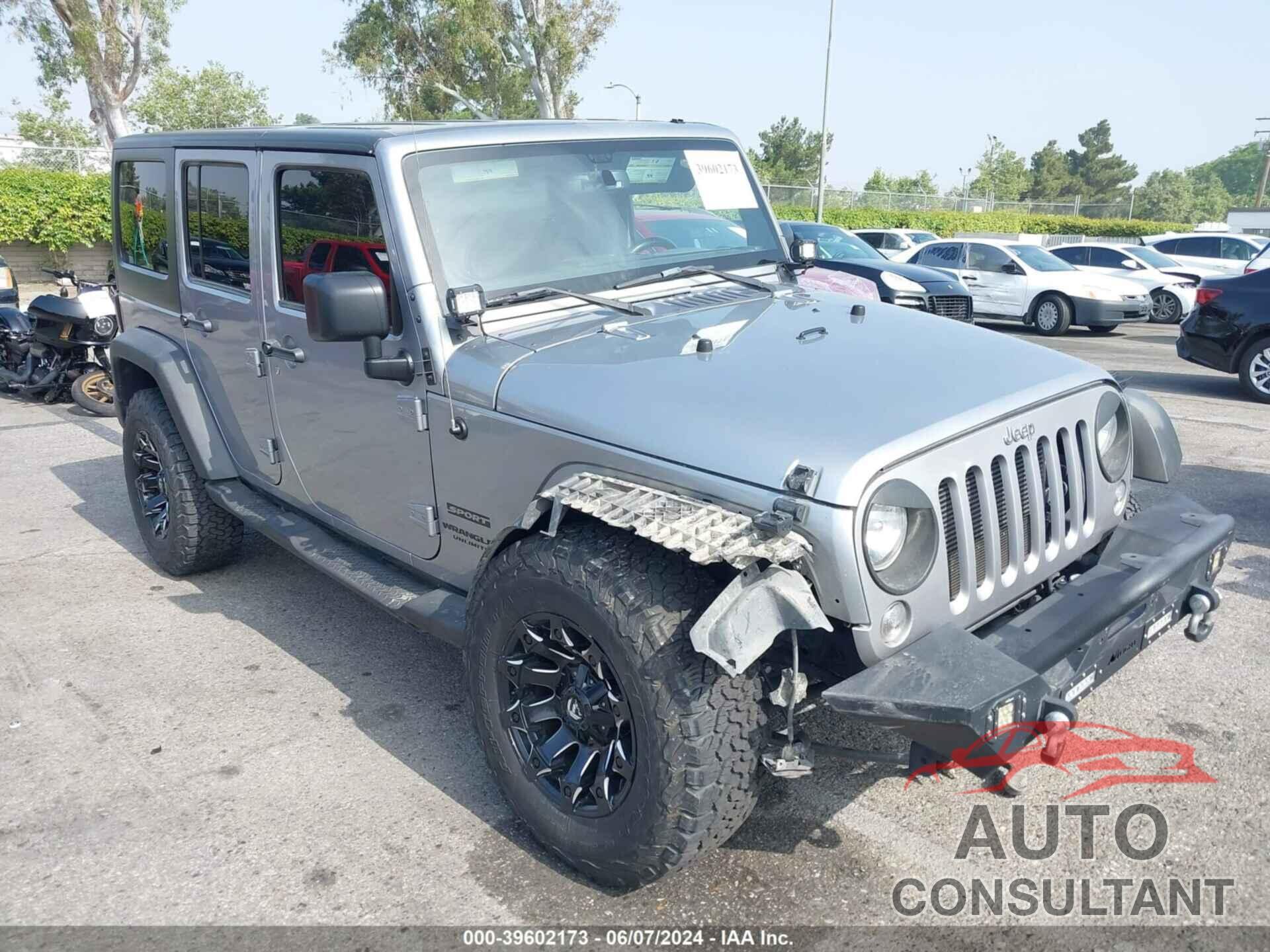 JEEP WRANGLER UNLIMITED 2017 - 1C4BJWDG1HL753417