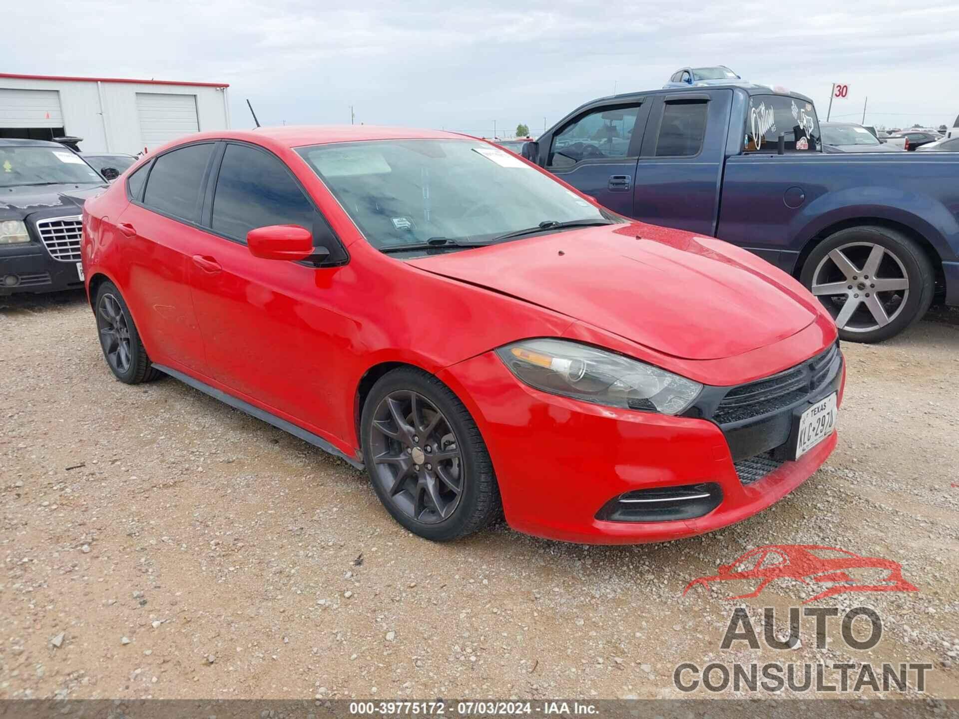 DODGE DART 2016 - 1C3CDFAA1GD752406