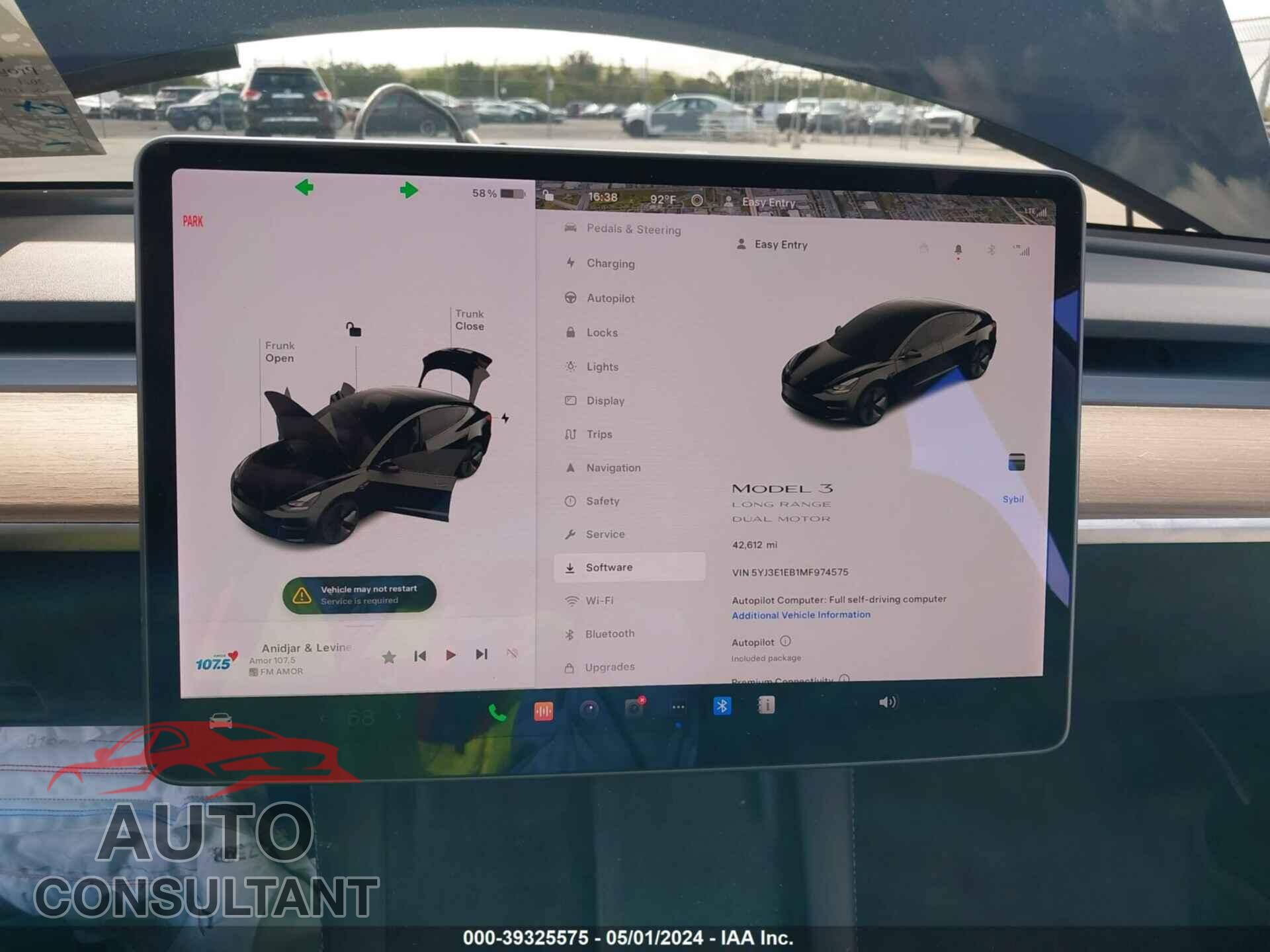 TESLA MODEL 3 2021 - 5YJ3E1EB1MF974575