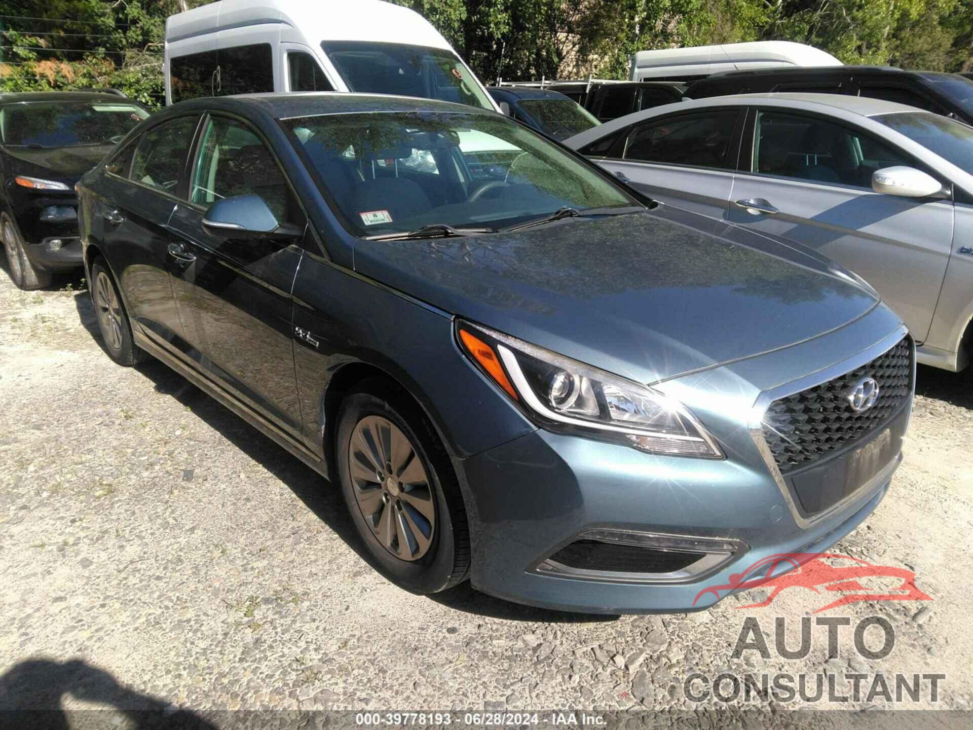 HYUNDAI SONATA HYBRID 2016 - KMHE24L10GA036217