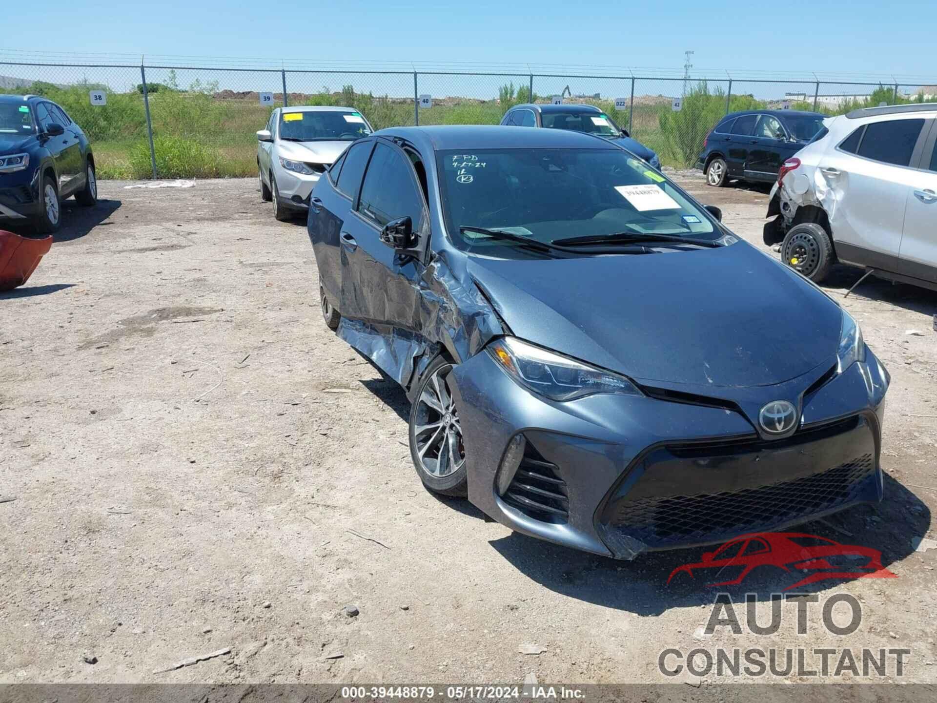 TOYOTA COROLLA 2017 - 2T1BURHE3HC928369