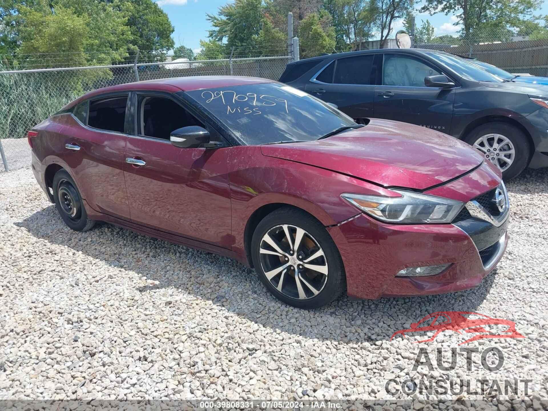 NISSAN MAXIMA 2018 - 1N4AA6AP4JC410094