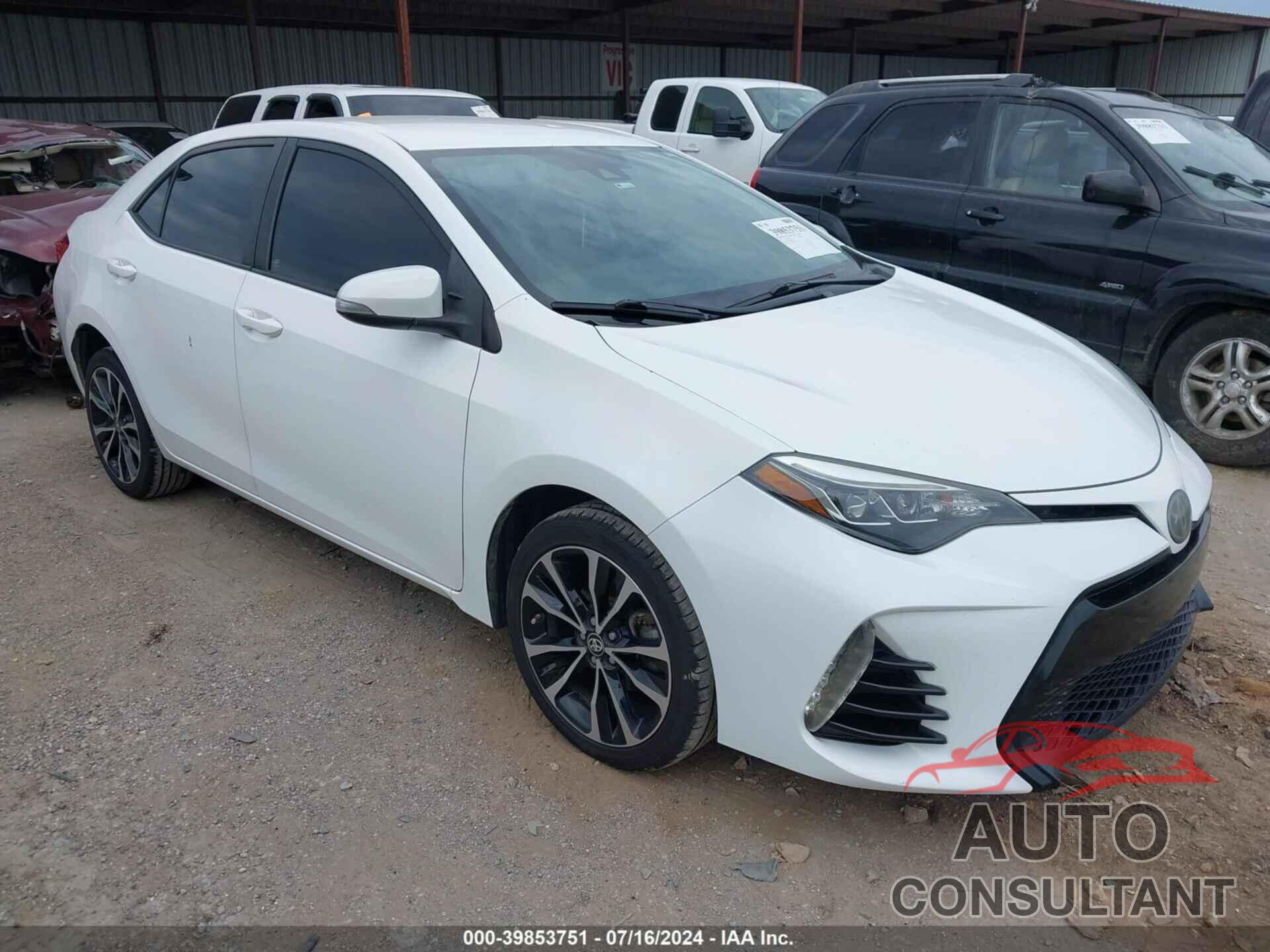 TOYOTA COROLLA 2017 - 5YFBURHE4HP577391