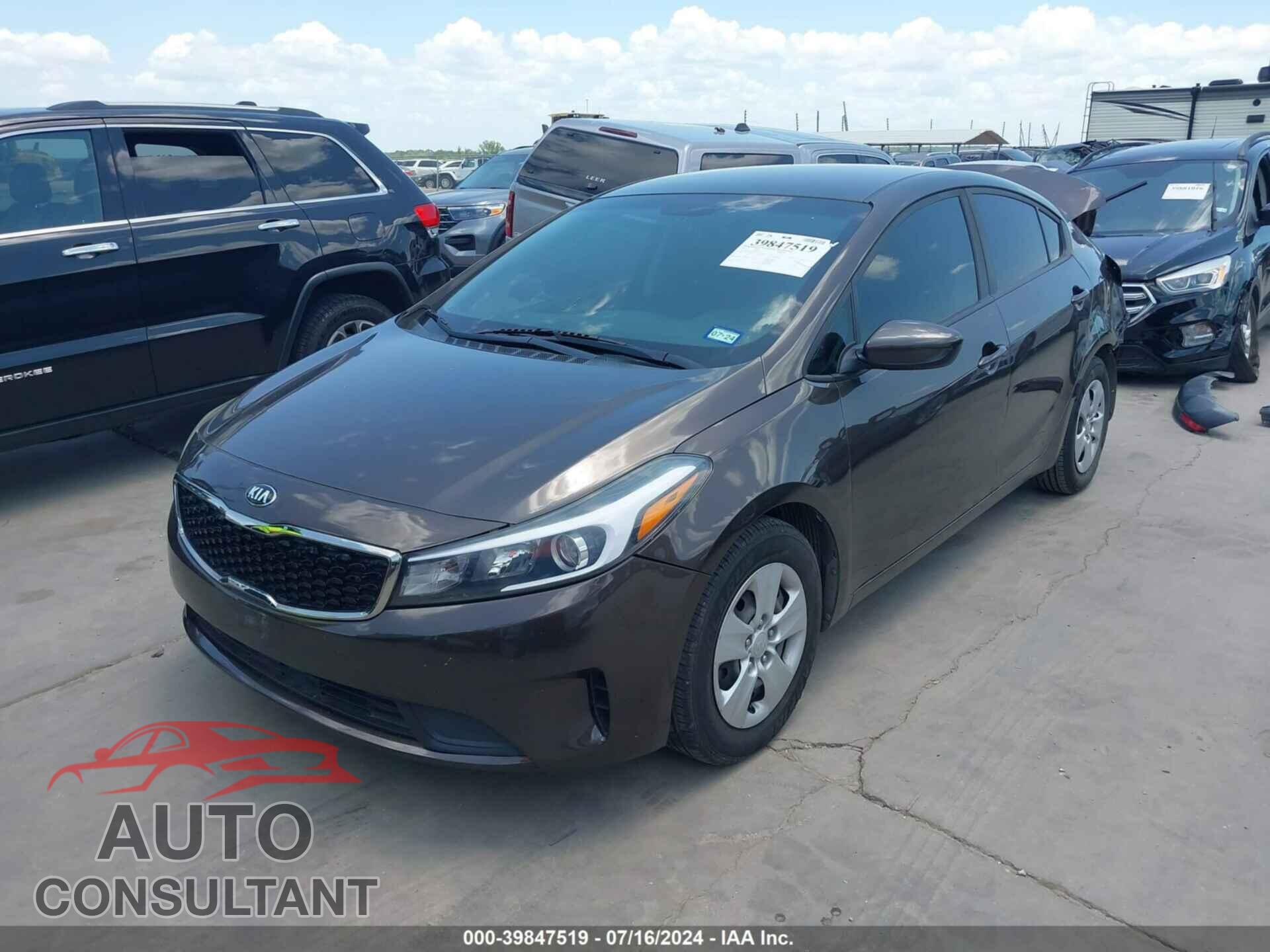 KIA FORTE 2017 - 3KPFK4A73HE045525