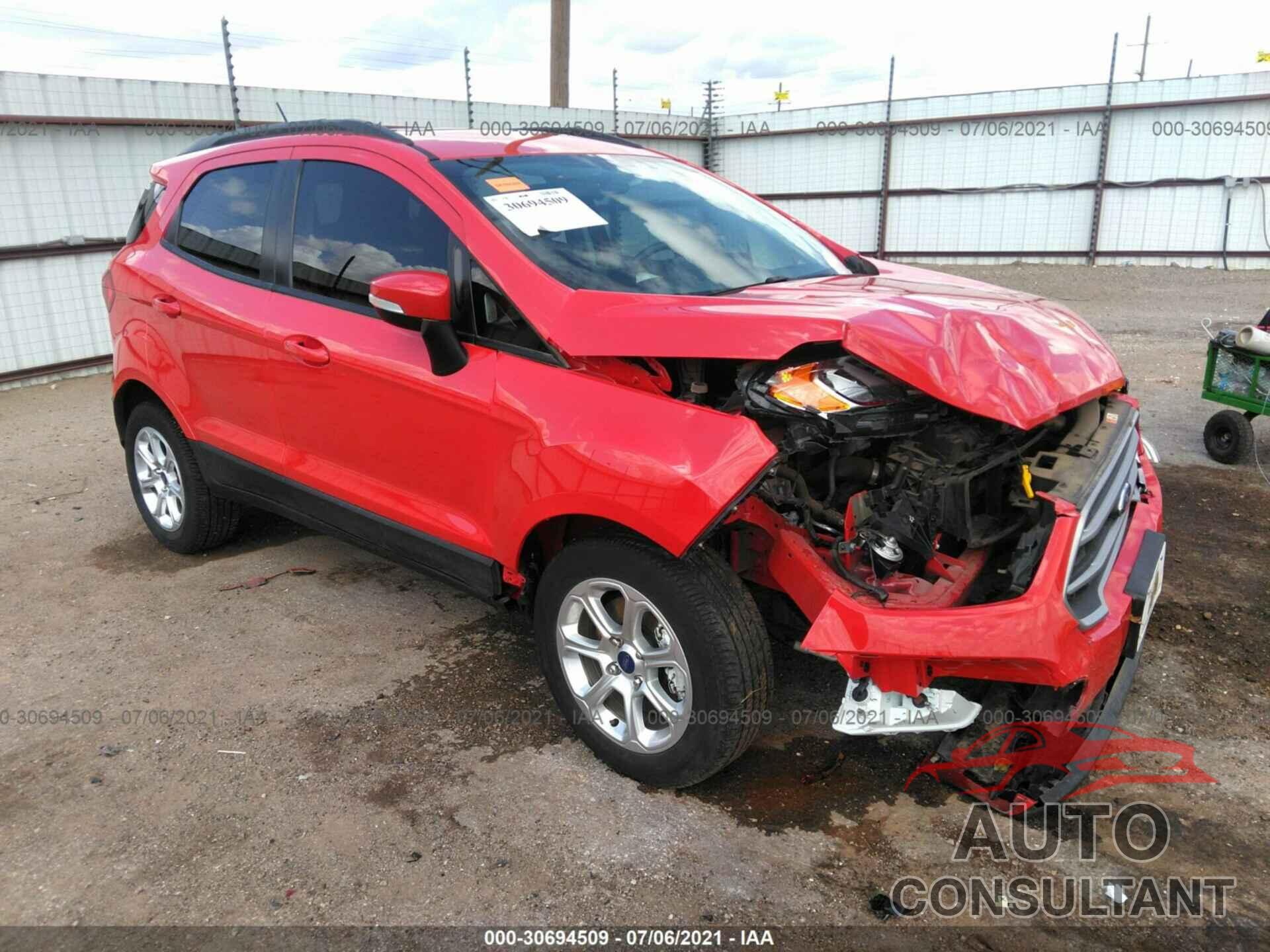 FORD ECOSPORT 2019 - MAJ3S2GE6KC273195