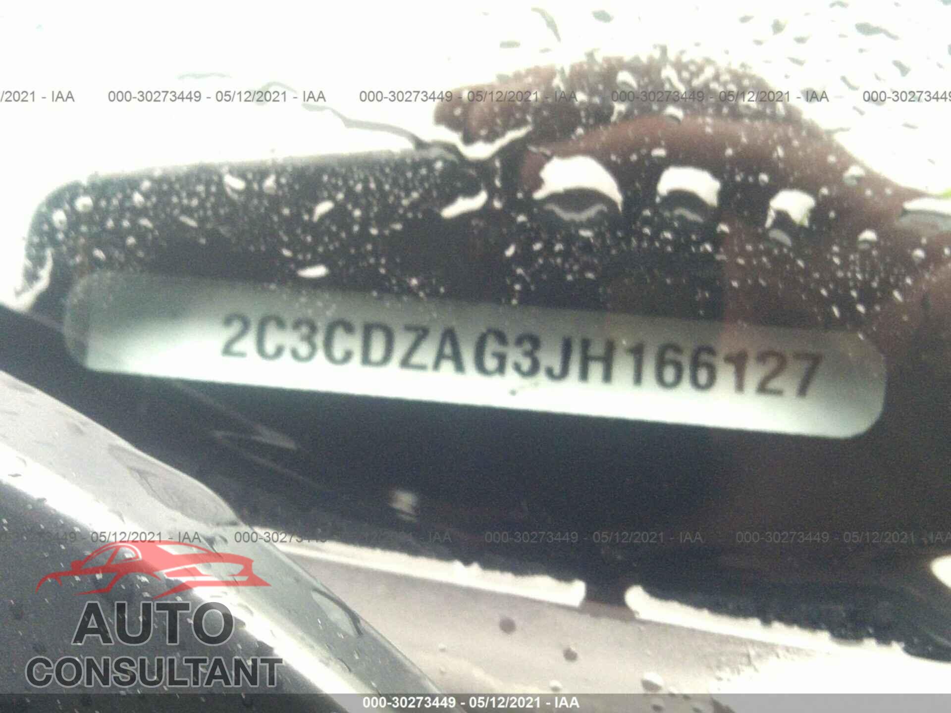 DODGE CHALLENGER 2018 - 2C3CDZAG3JH166127