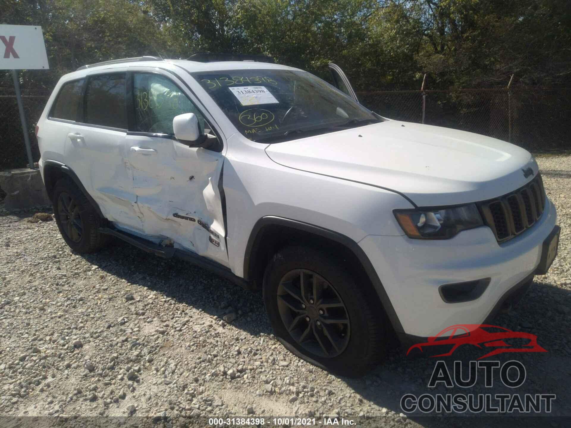 JEEP GRAND CHEROKEE 2016 - 1C4RJFAG1GC389596