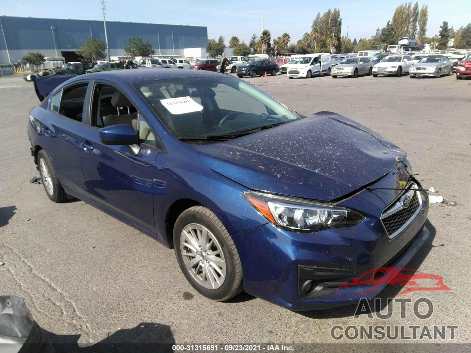 SUBARU IMPREZA 2018 - 4S3GKAD6XJ3624689