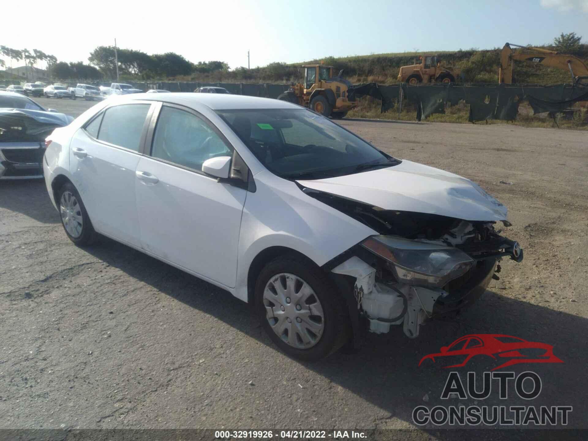 TOYOTA COROLLA 2016 - 2T1BURHE0GC513119