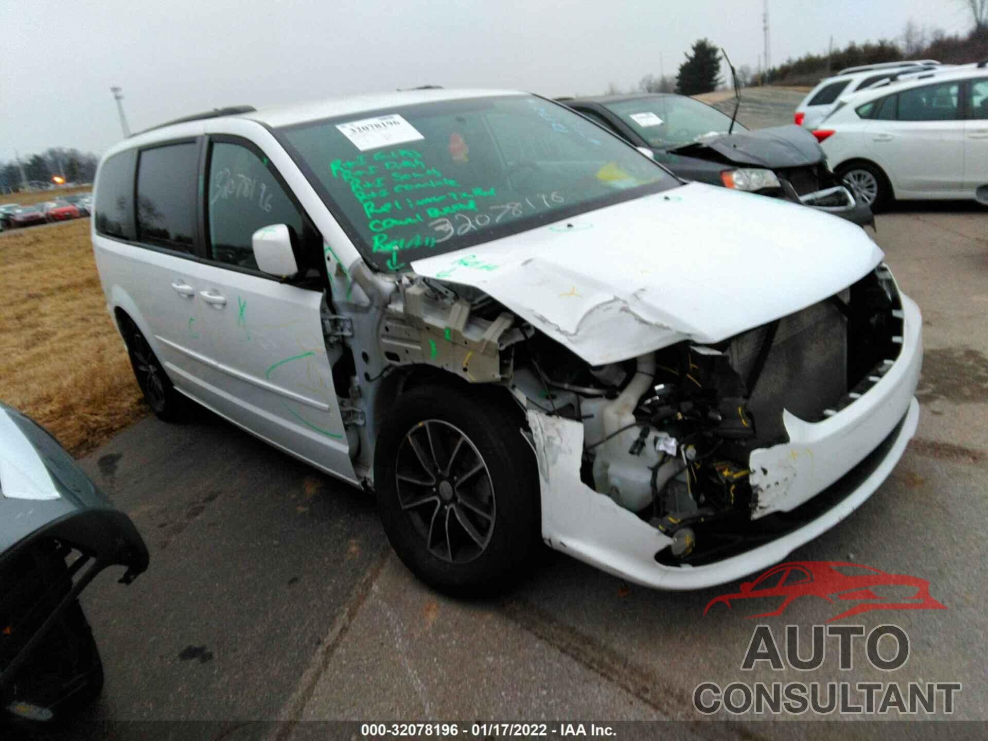 DODGE GRAND CARAVAN 2017 - 2C4RDGEG0HR760716